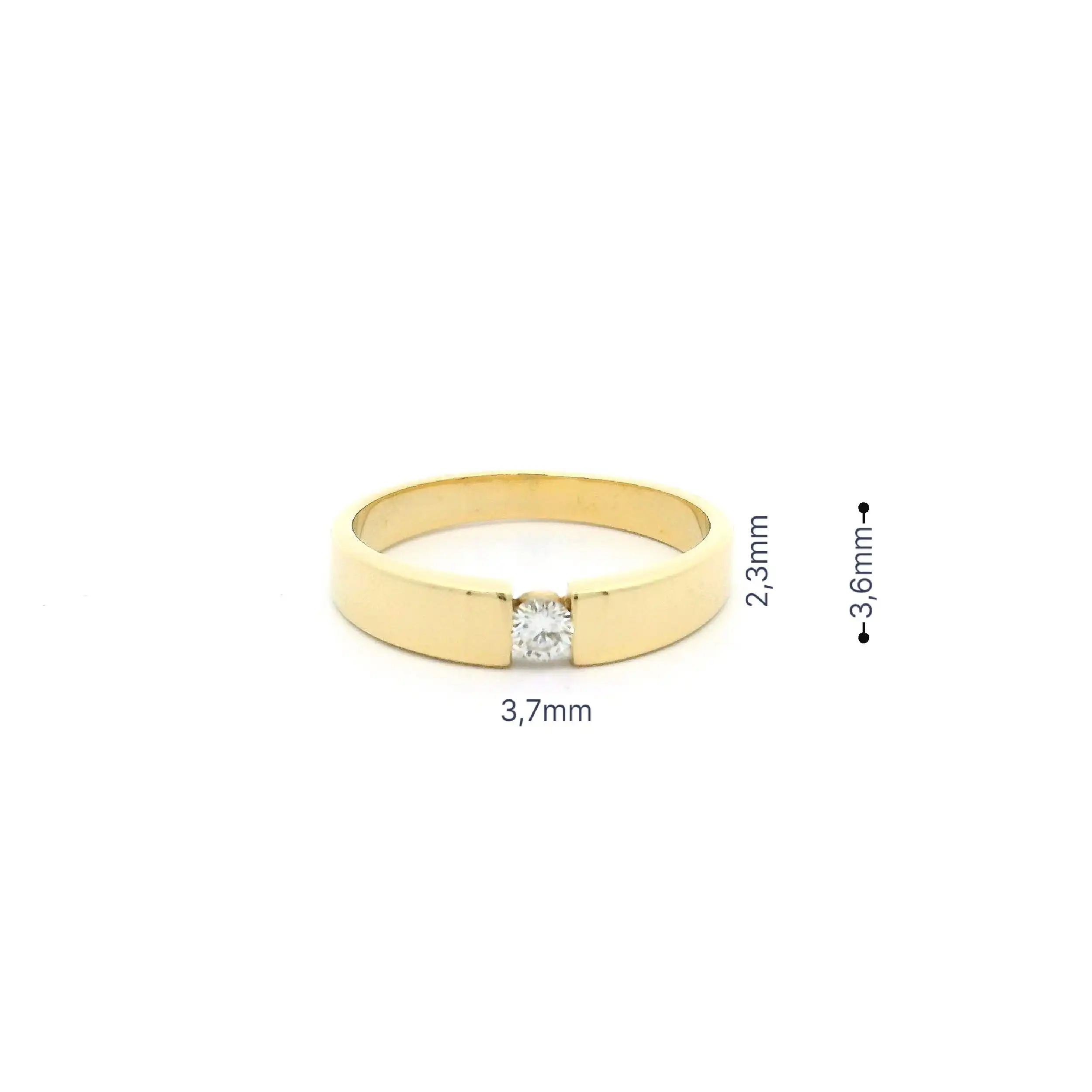 Ring Gelbgold Christ mit Brillant Ring Gelbgold Christ mit Brillant