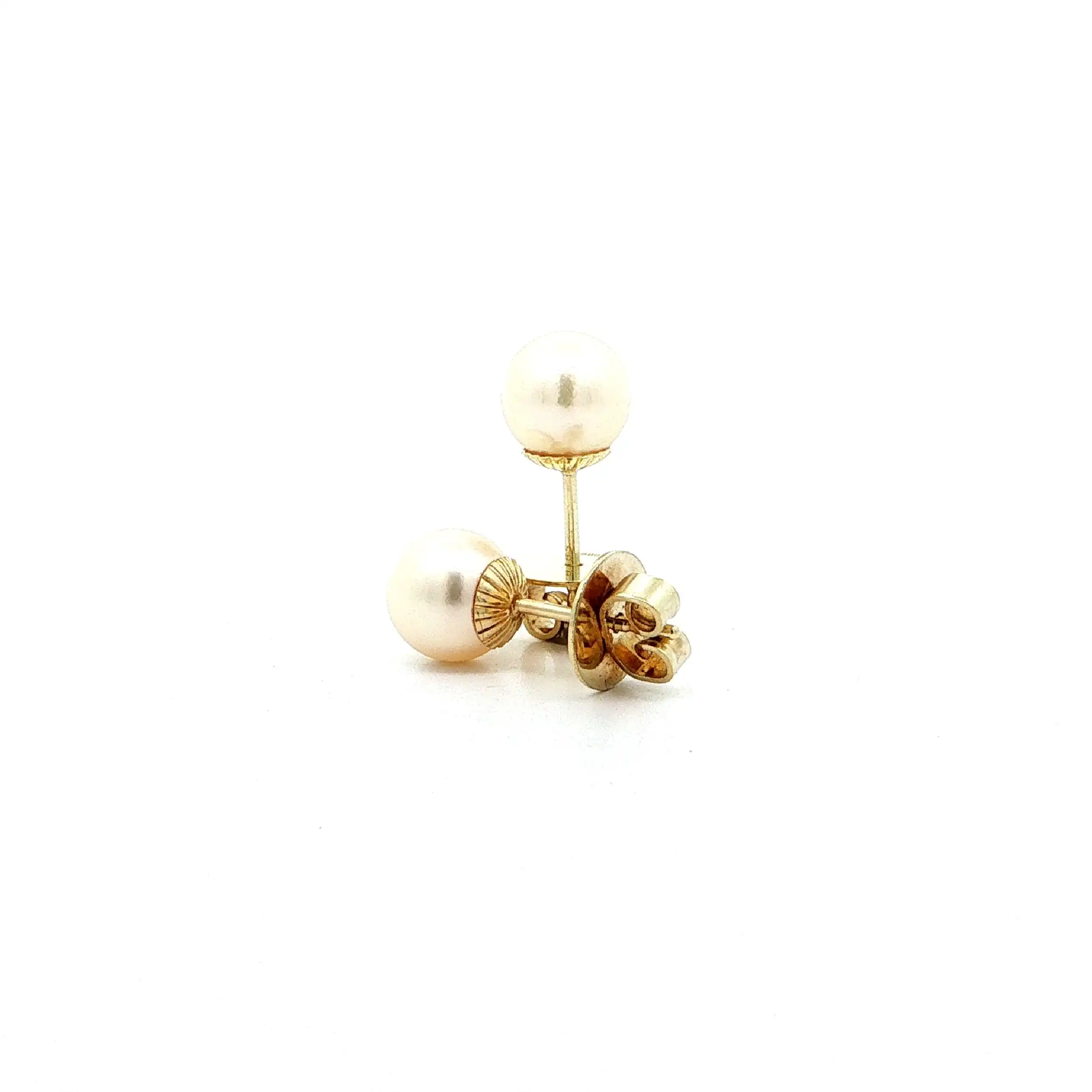 Ohrstecker Gelbgold mit Perle Ohrstecker Gelbgold mit Perle