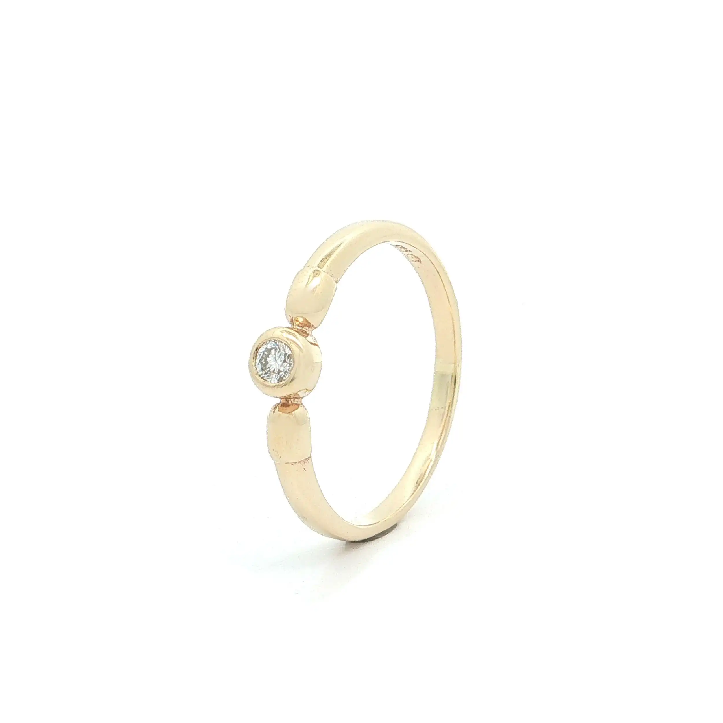 Ring Gelbgold mit Brillant