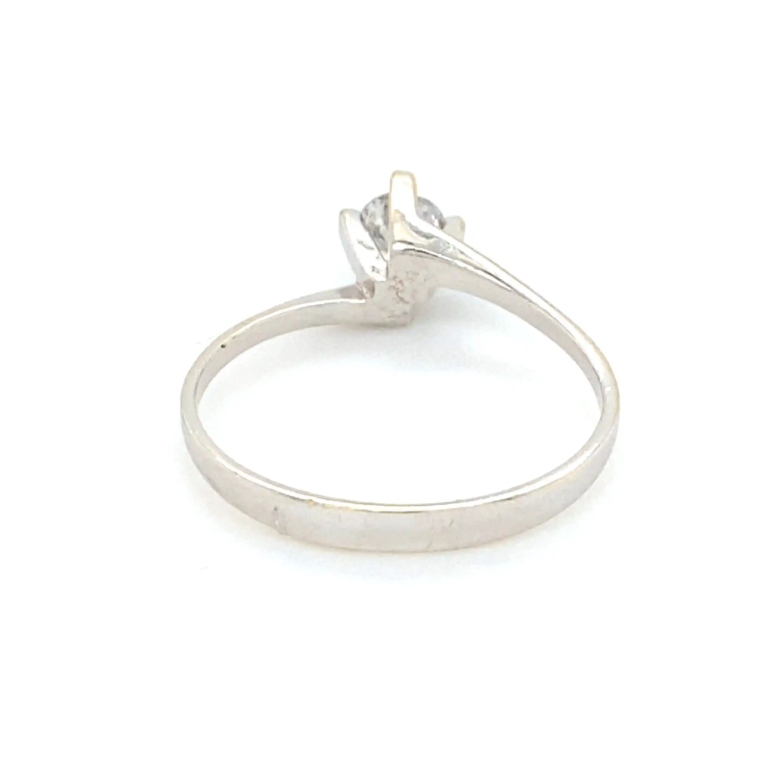 Ring Weißgold mit Brillant Solitär