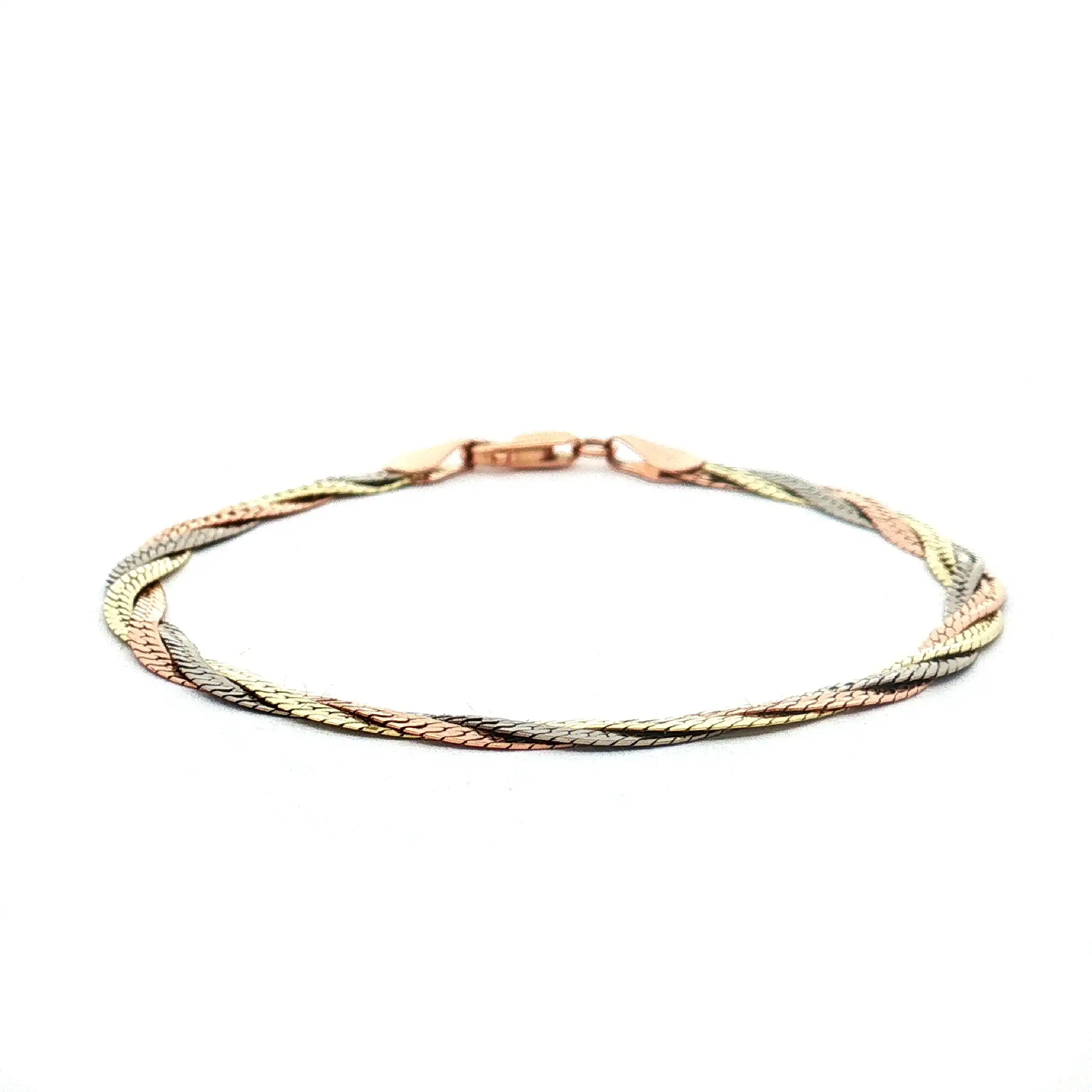 Armband geflochten Tricolor