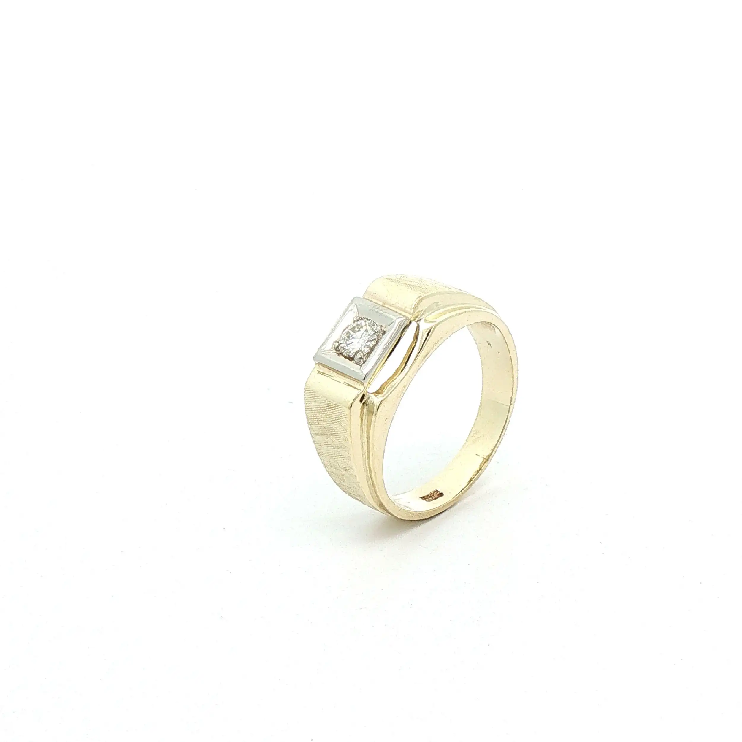 Ring Bicolor mit Brillant