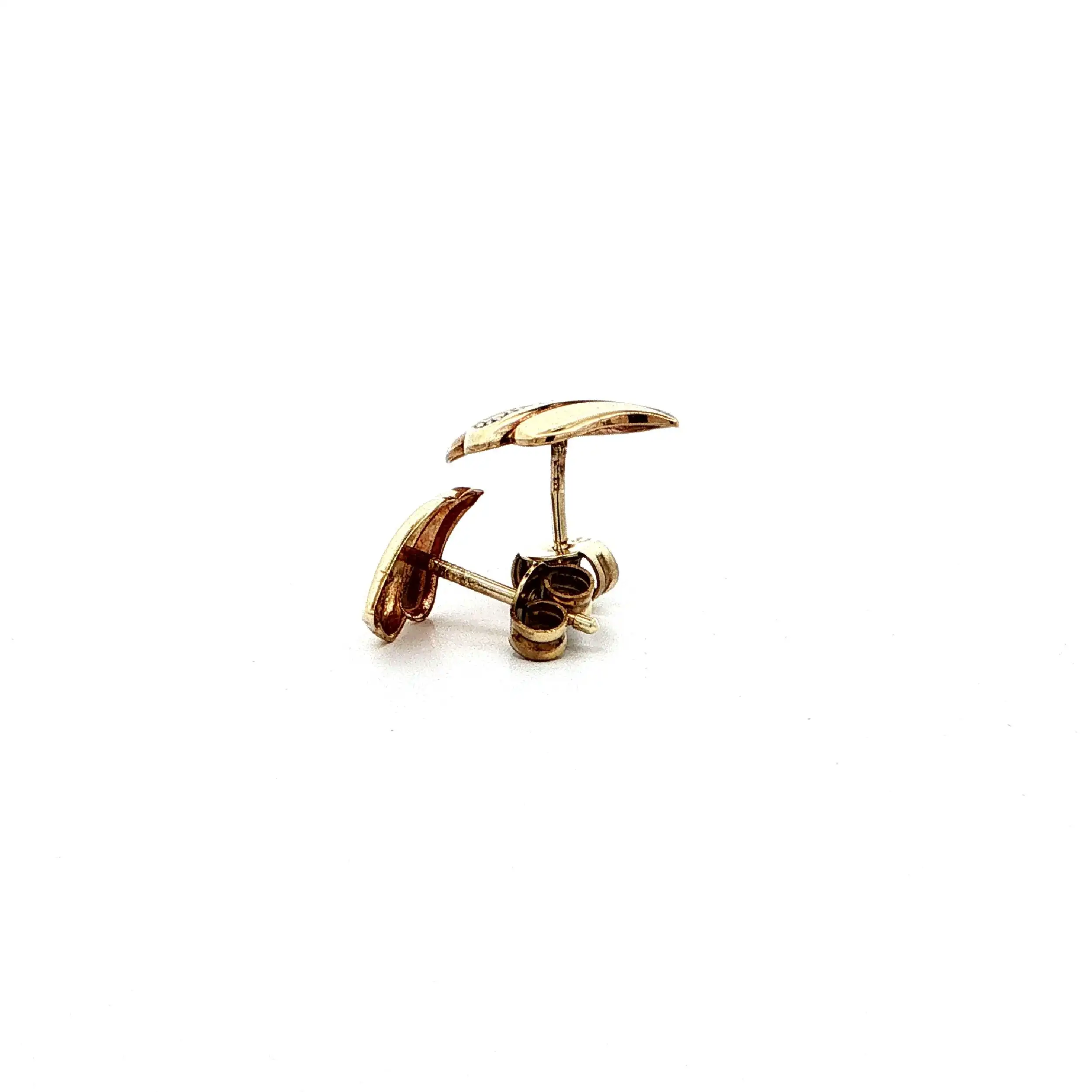 Ohrstecker Gelbgold mit Diamant