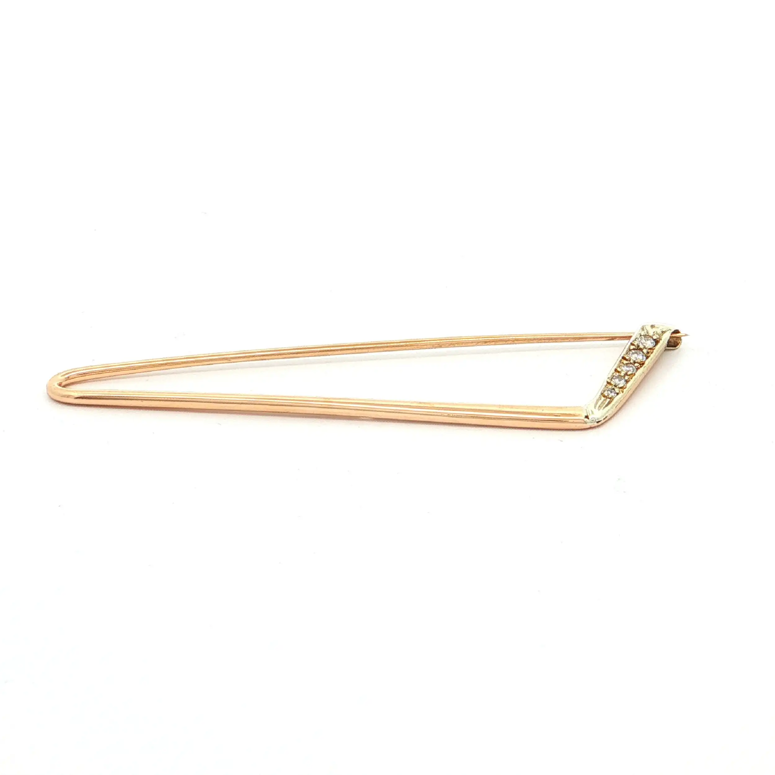 Anstecknadel Gelbgold mit Brillanten Anstecknadel Gelbgold mit Brillanten