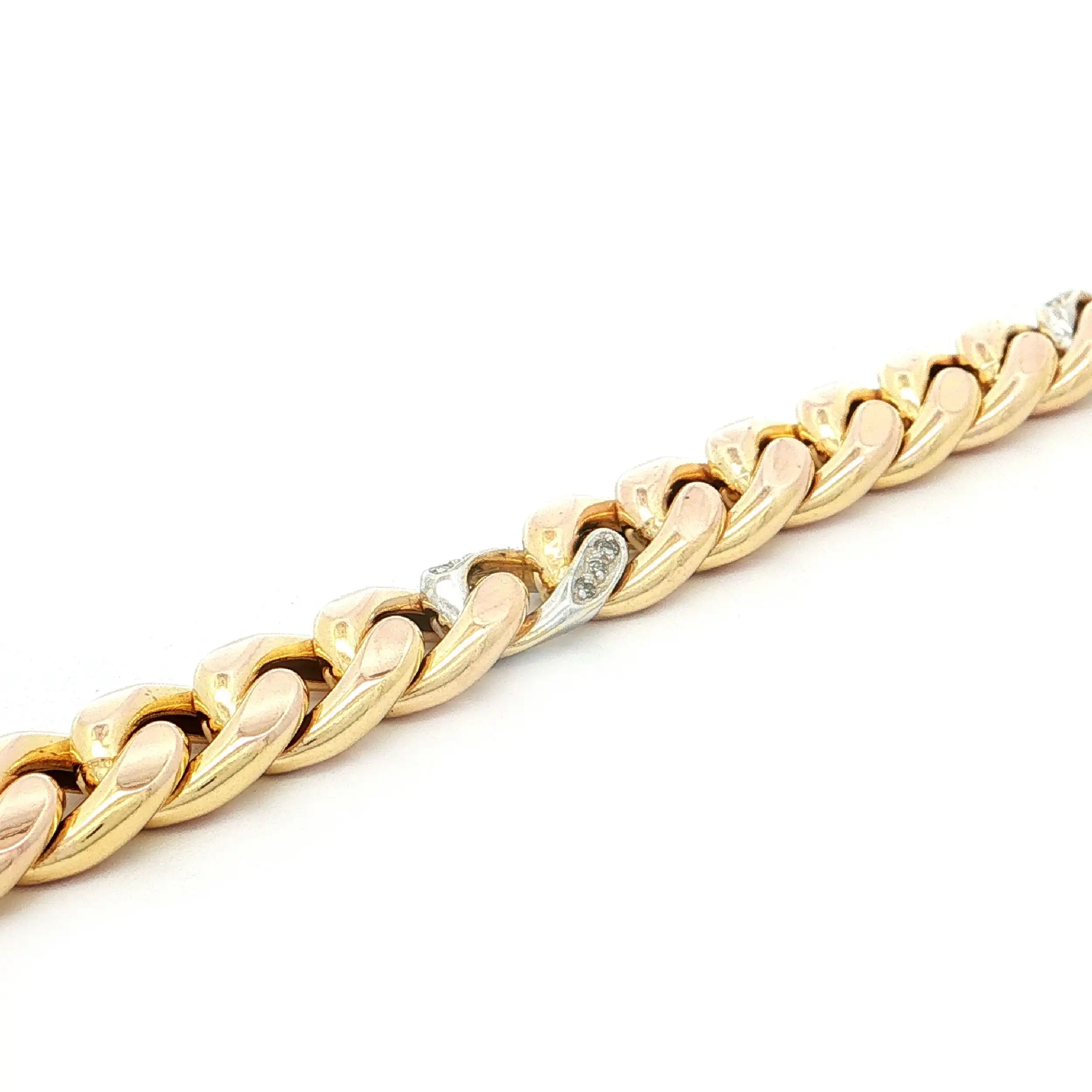 Armband Bicolor mit Brillanten Armband Bicolor mit Brillanten