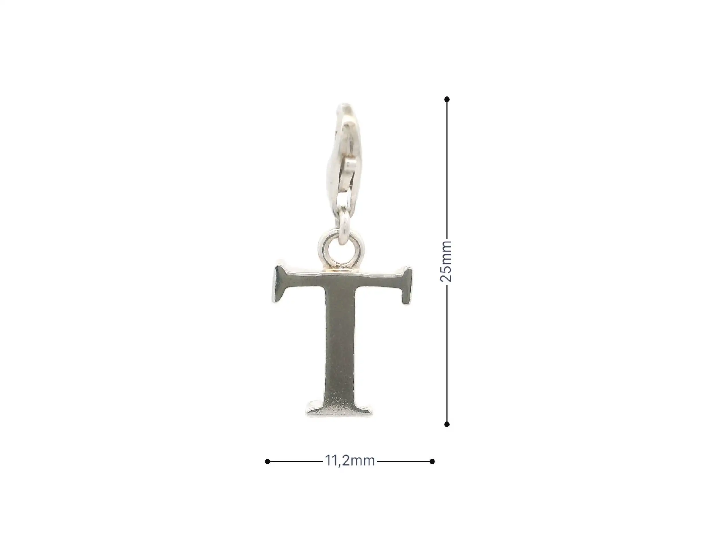 Silberanhänger "T"
