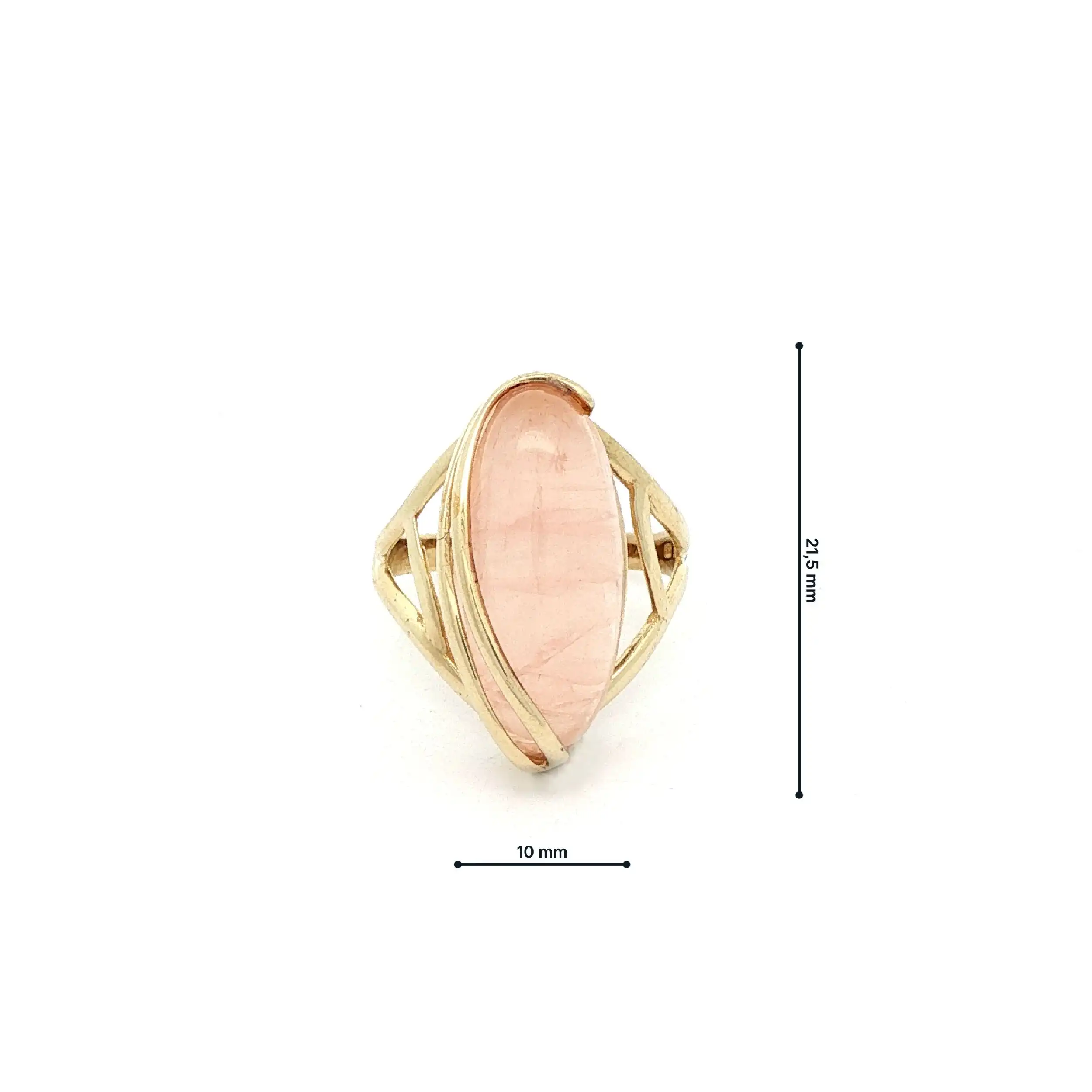 Ring Gelbgold mit pinken Farbstein Ring Gelbgold mit pinken Farbstein