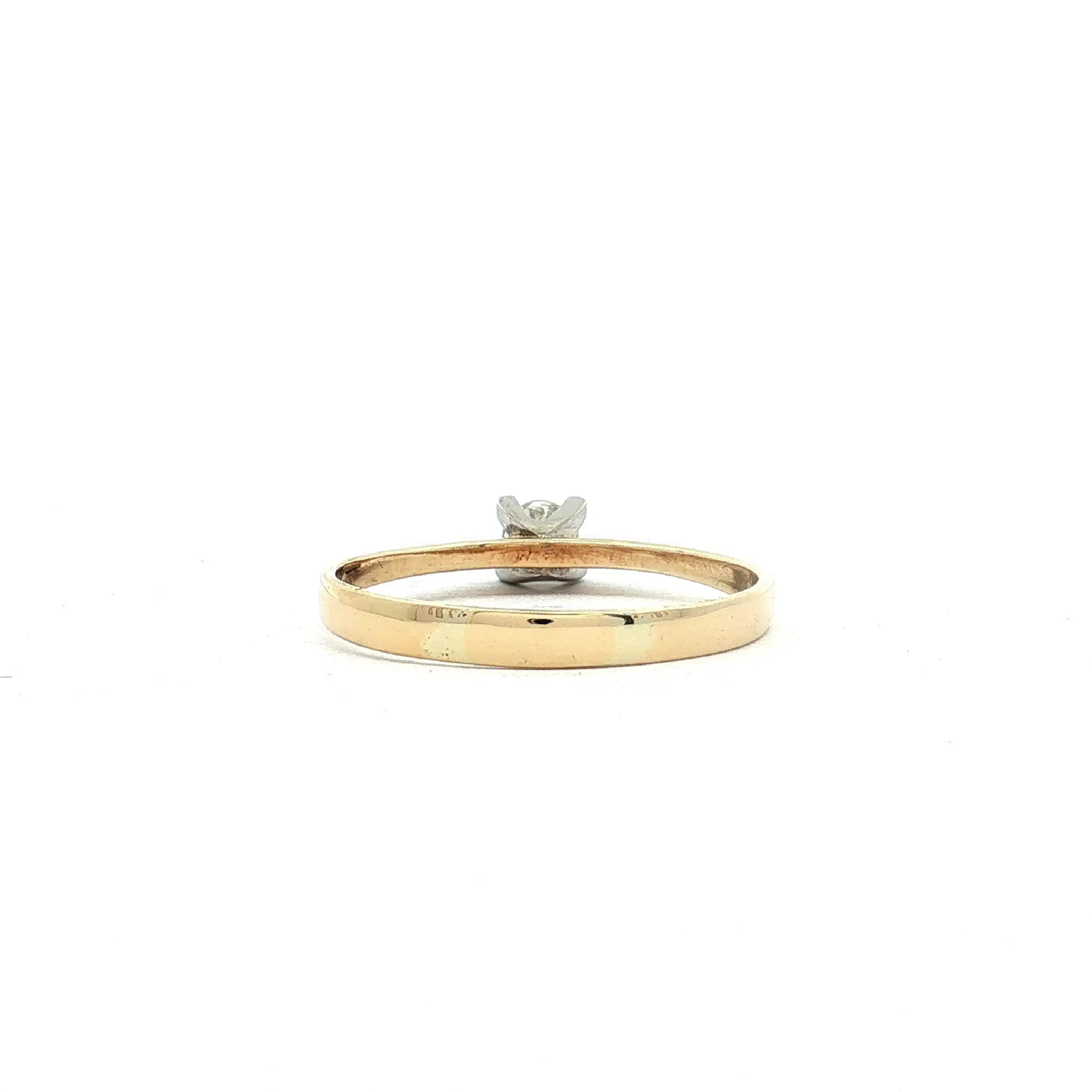 Ring Gelbgold mit Brillant Solitär