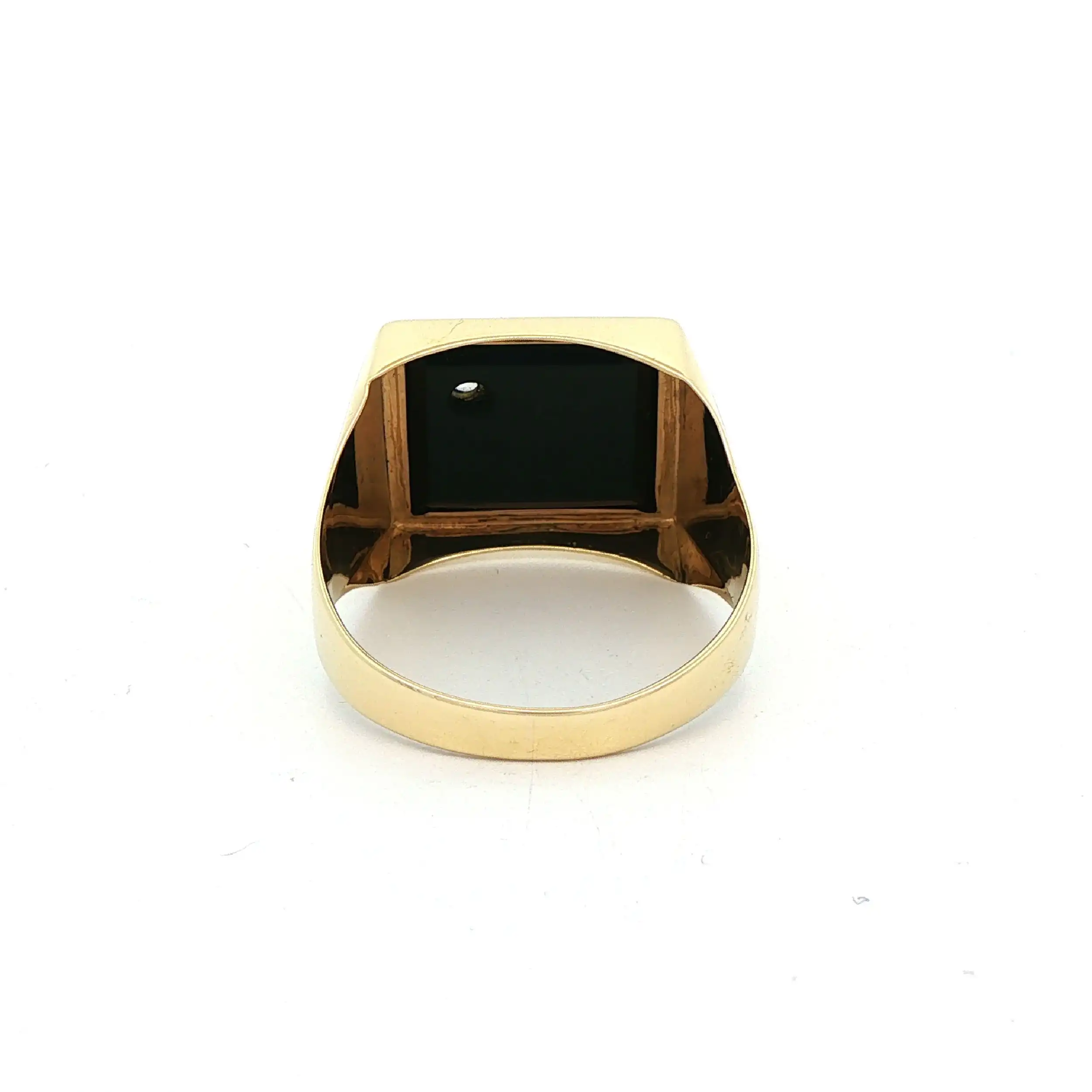 Ring Gelbgold mit Onyx und Farbstein Ring Gelbgold mit Onyx und Farbstein