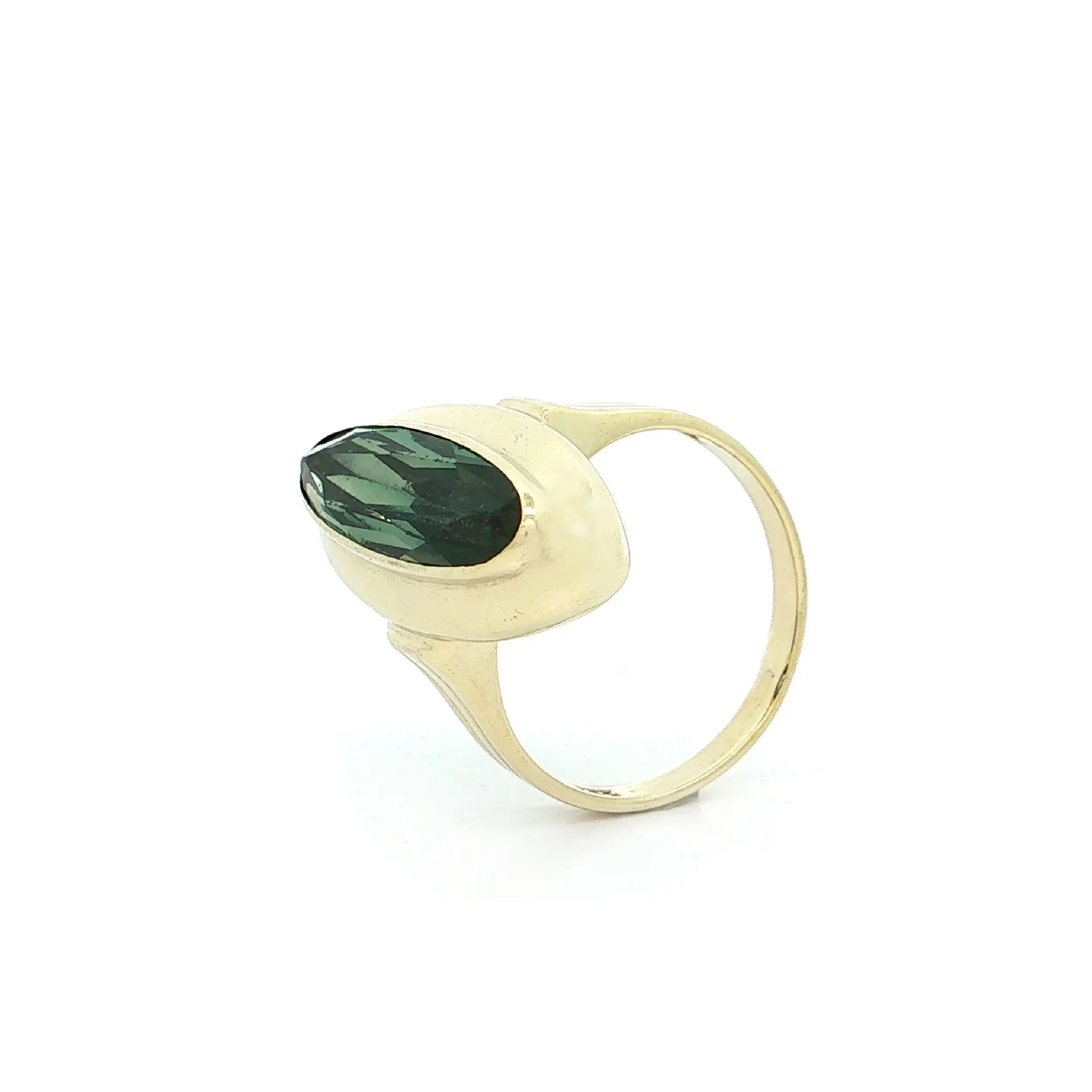 Ring Gelbgold mit grünem Spinell Ring Gelbgold mit grünem Spinell