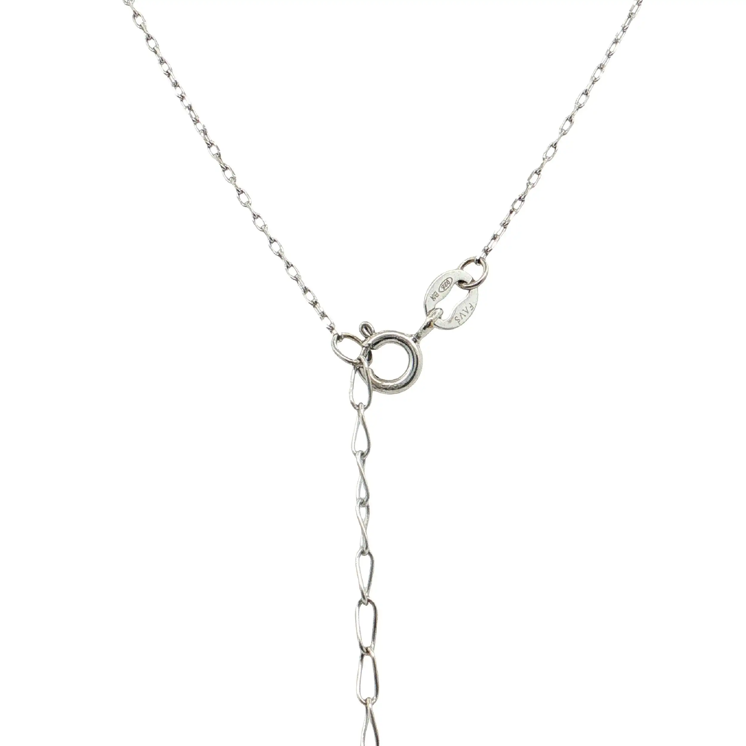 Kette Silber mit Herzanhänger mit Zirkonia