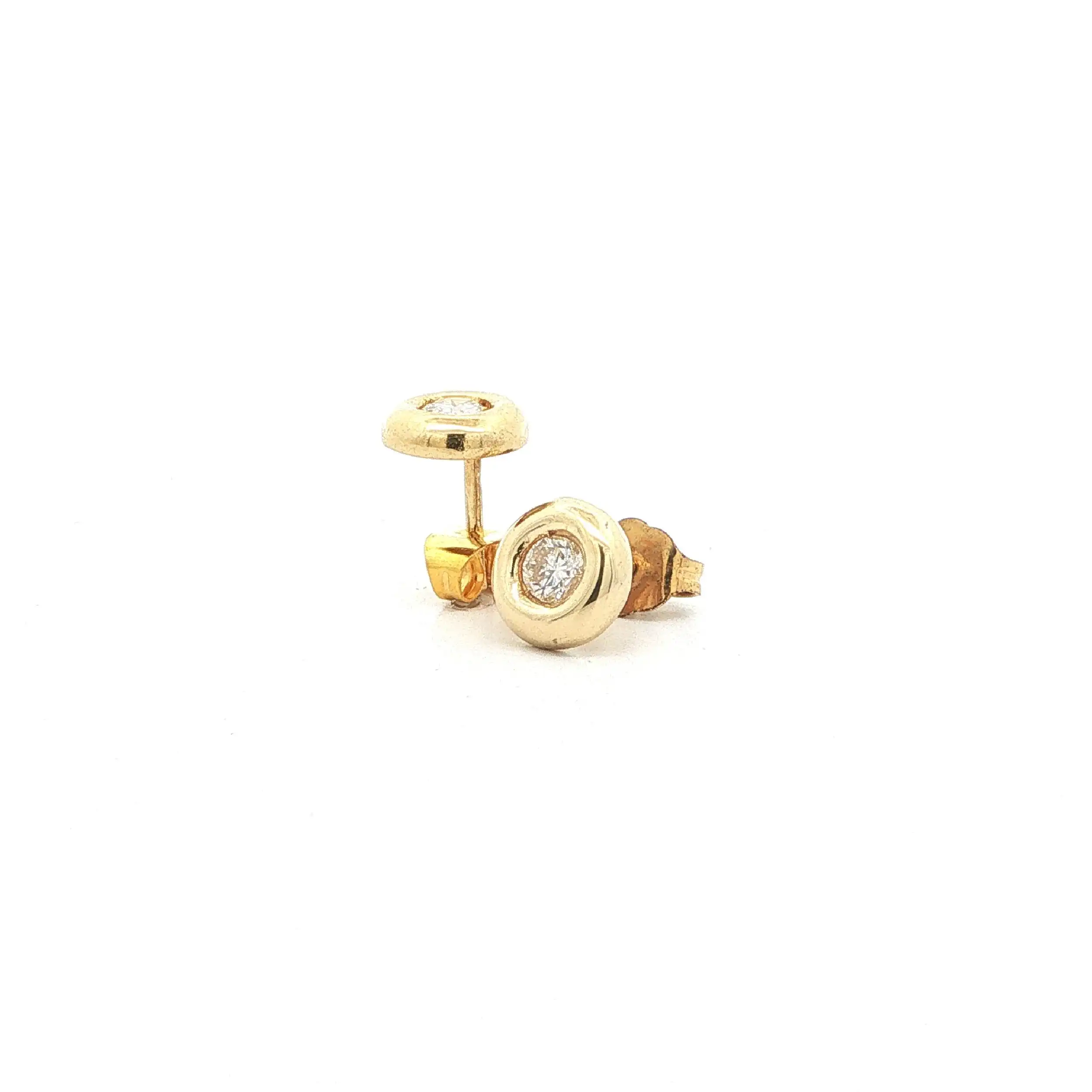 Ohrstecker Gelbgold mit Brillanten