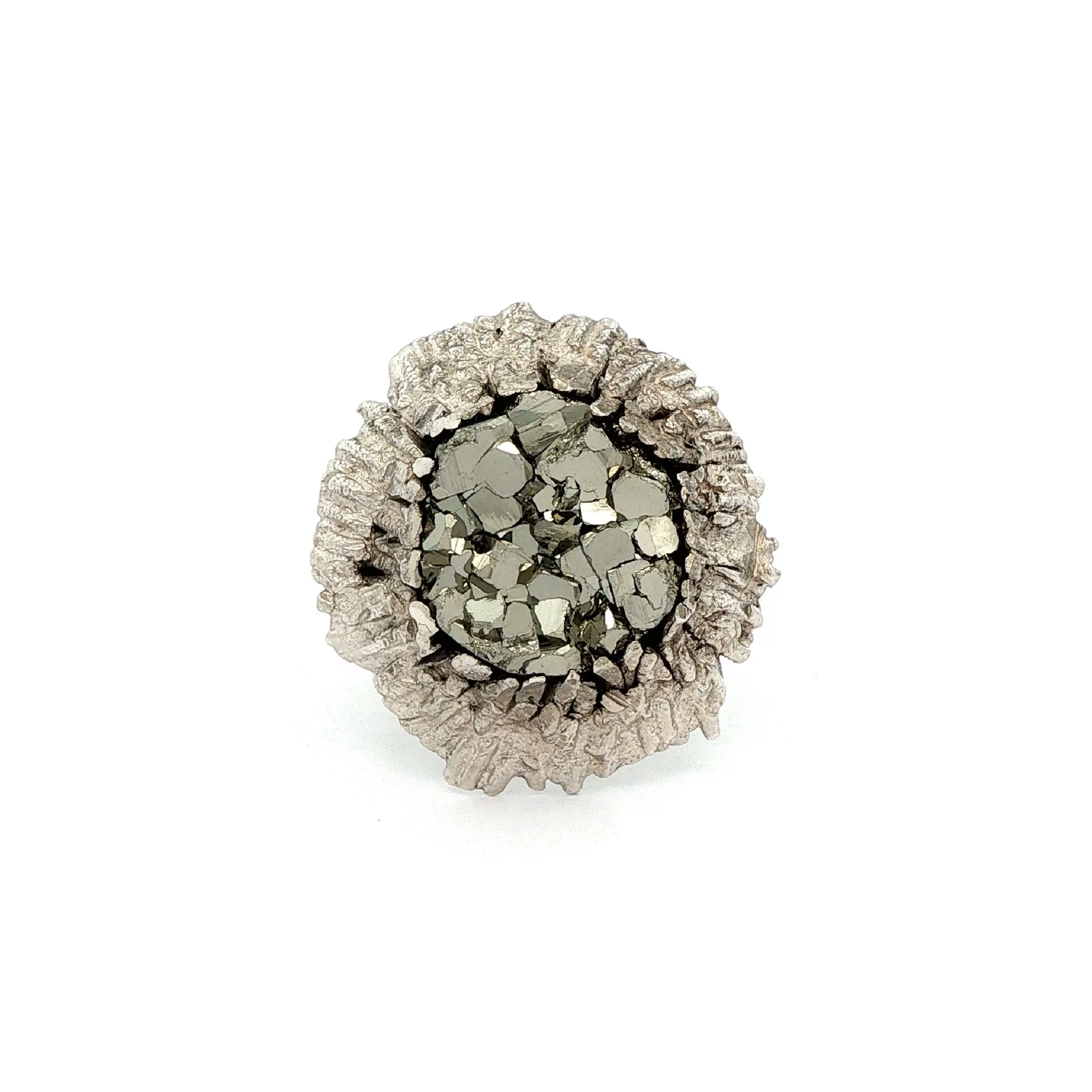 Ring Silber mit Pyrit Ring Silber mit Pyrit