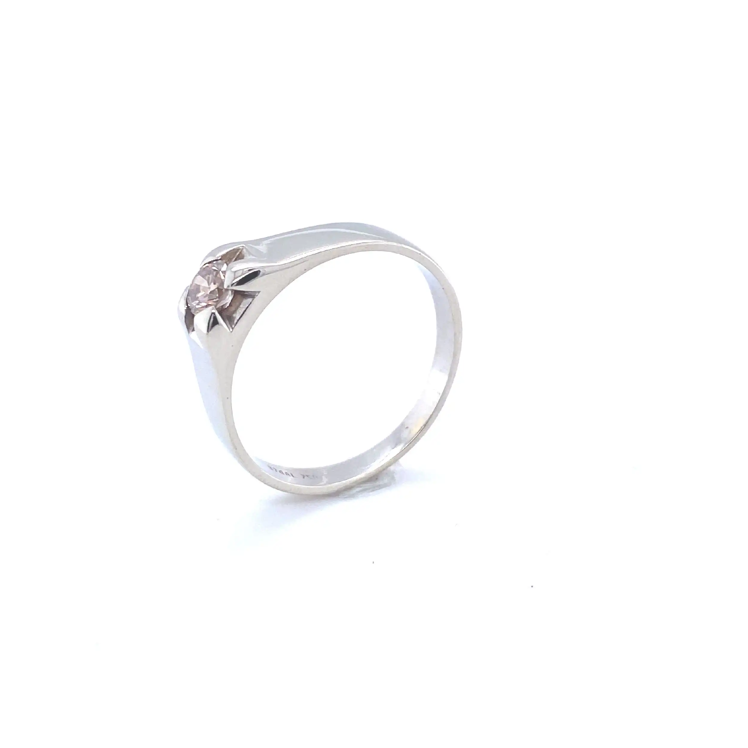 Ring Weißgold mit Brillant Ring Weißgold mit Brillant