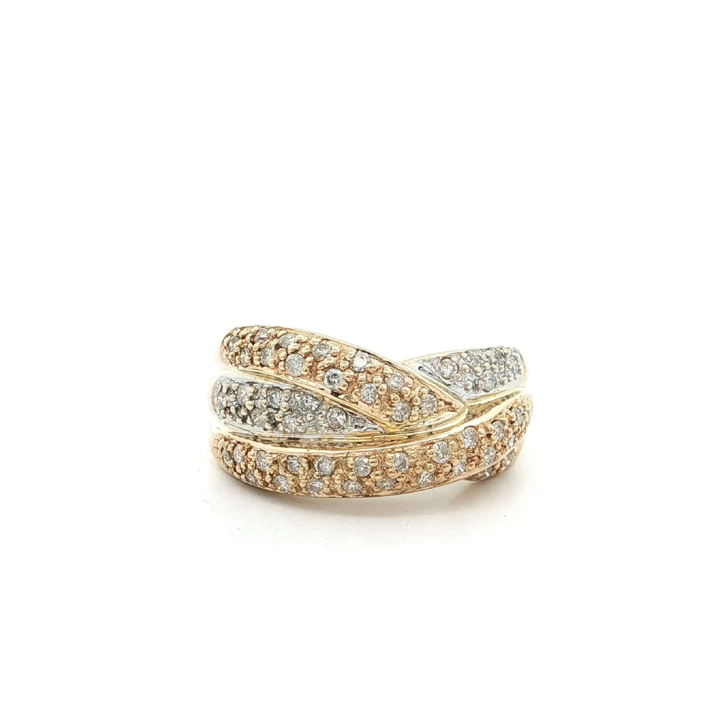 Ring Bicolor mit Brillanten
