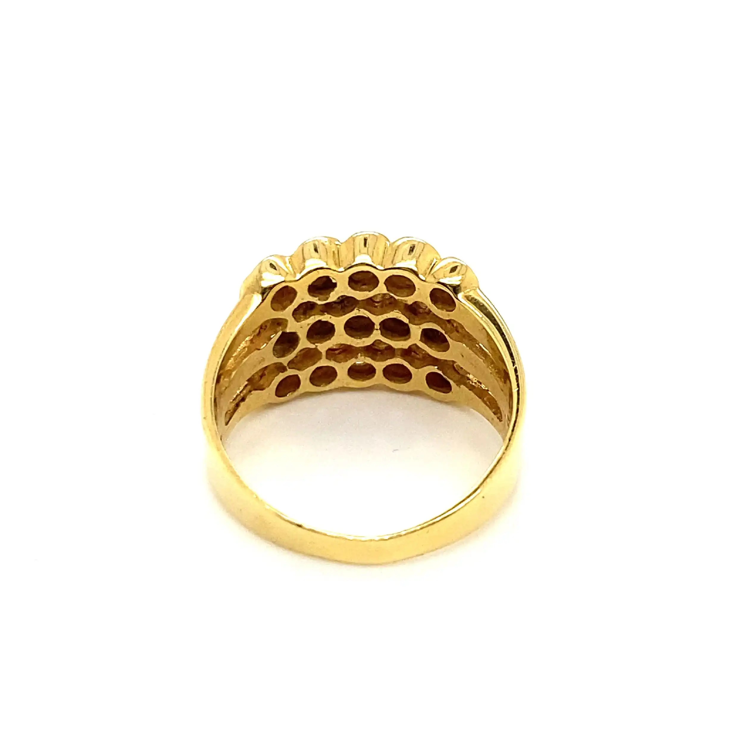 Ring Gelbgold mit 15 Brillanten Ring Gelbgold mit 15 Brillanten