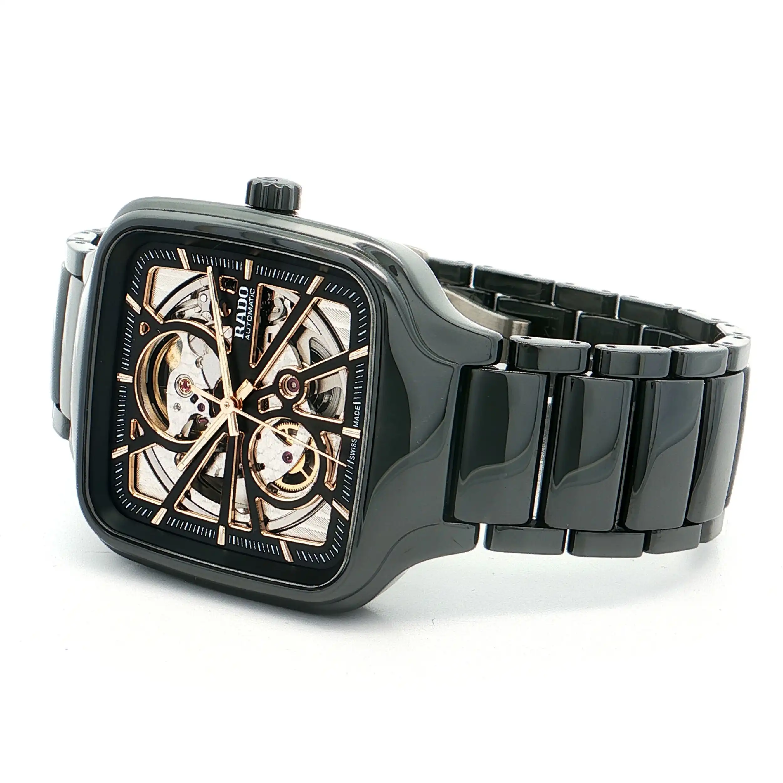 Herrenuhr Rado True Square Ref.01.734.6086.3.016 mit Box und Papiere