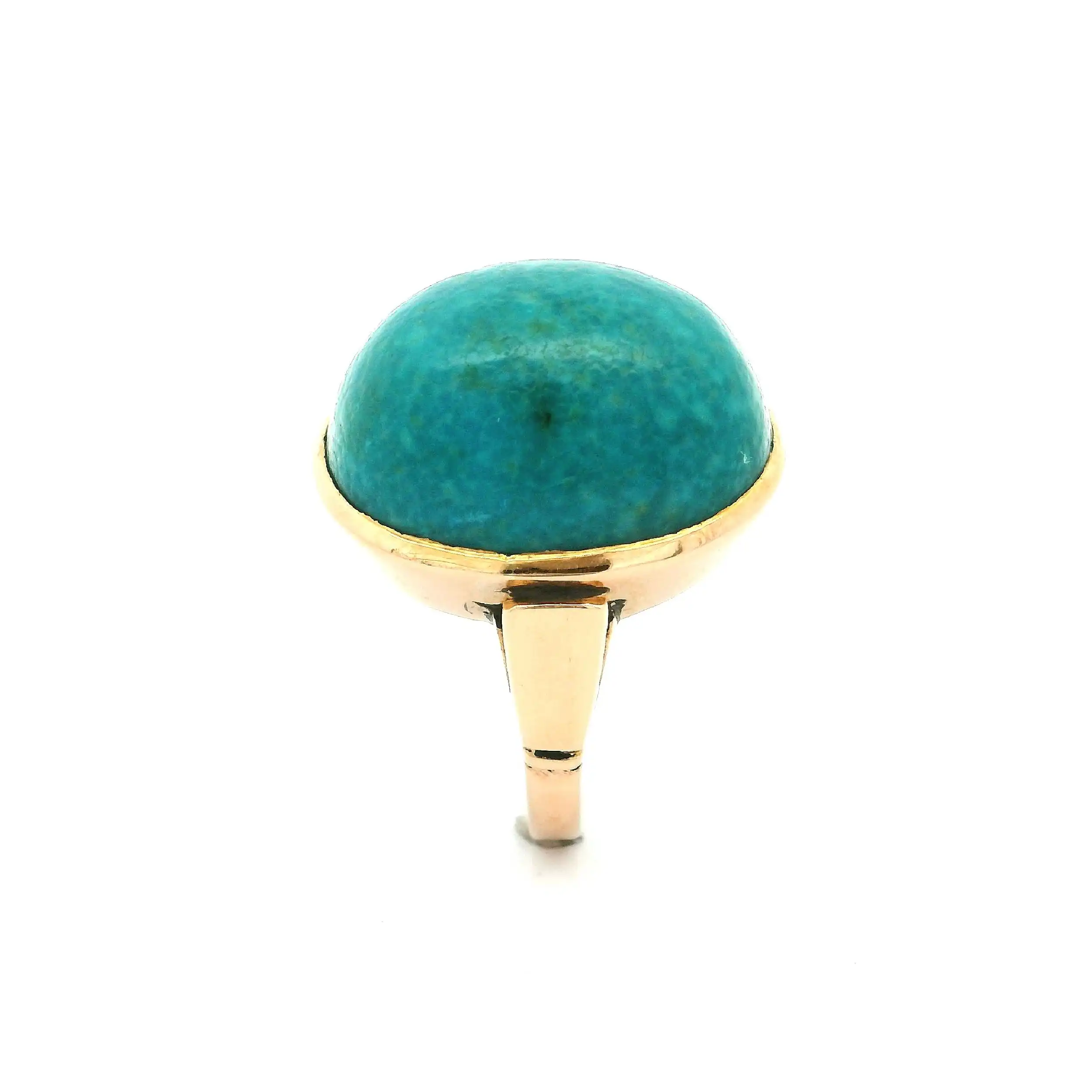 Ring Roségold mit Türkis Cabochon Ring Roségold mit Türkis Cabochon