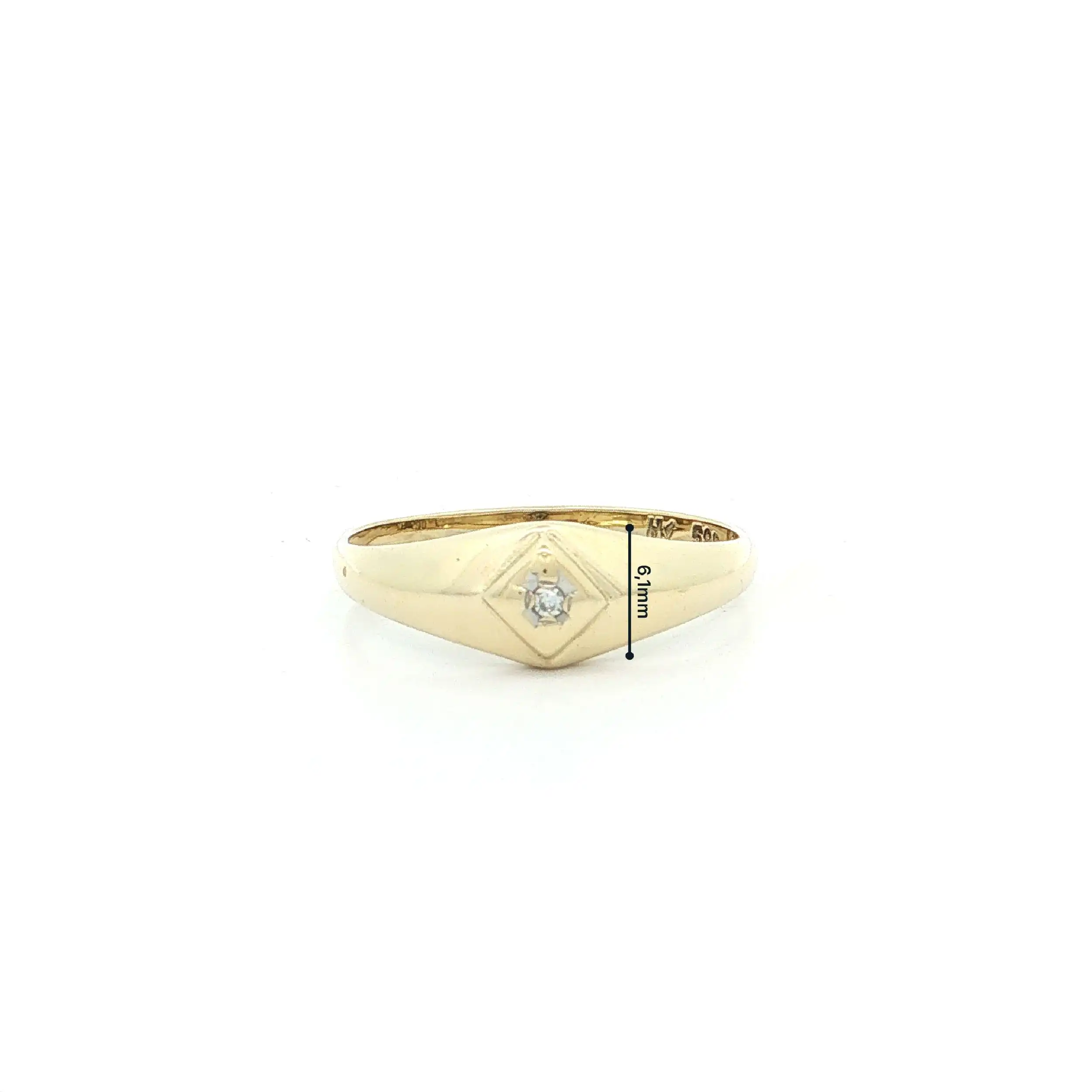 Ring Gelbgold mit Diamant Ring Gelbgold mit Diamant