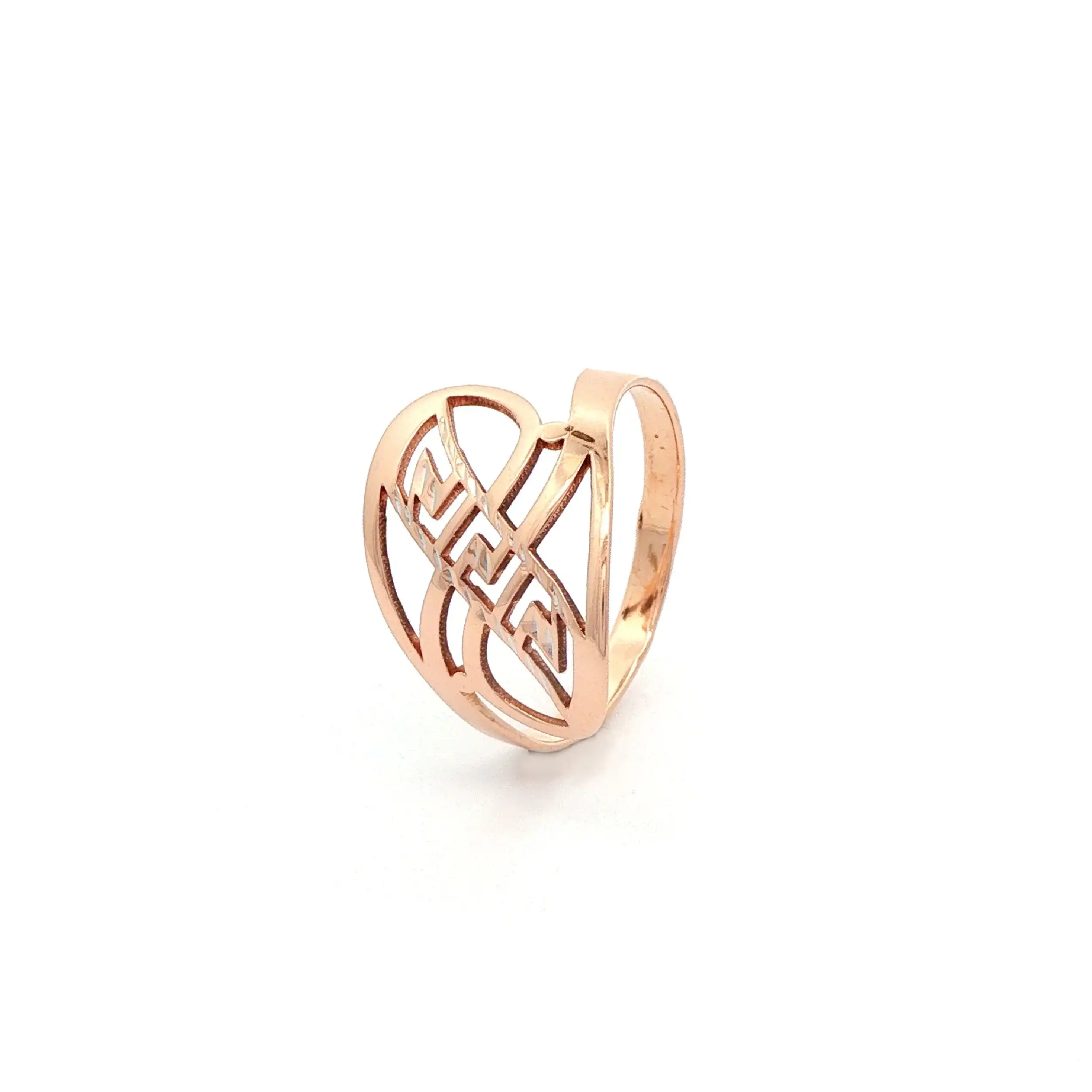 Ring Rotgold mit durchbrochenem Muster