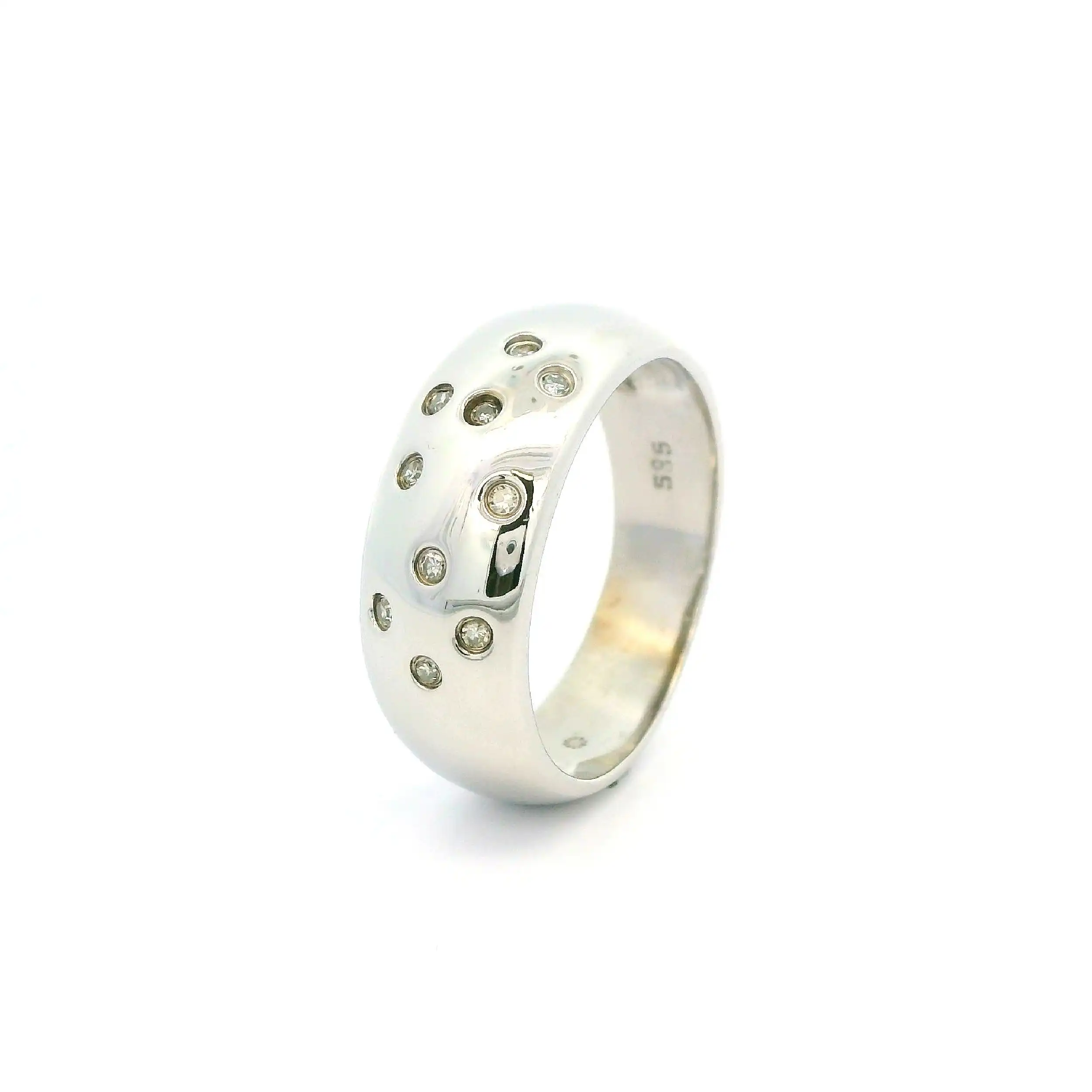 Ring Weißgold mit Diamanten Ring Weißgold mit Diamanten