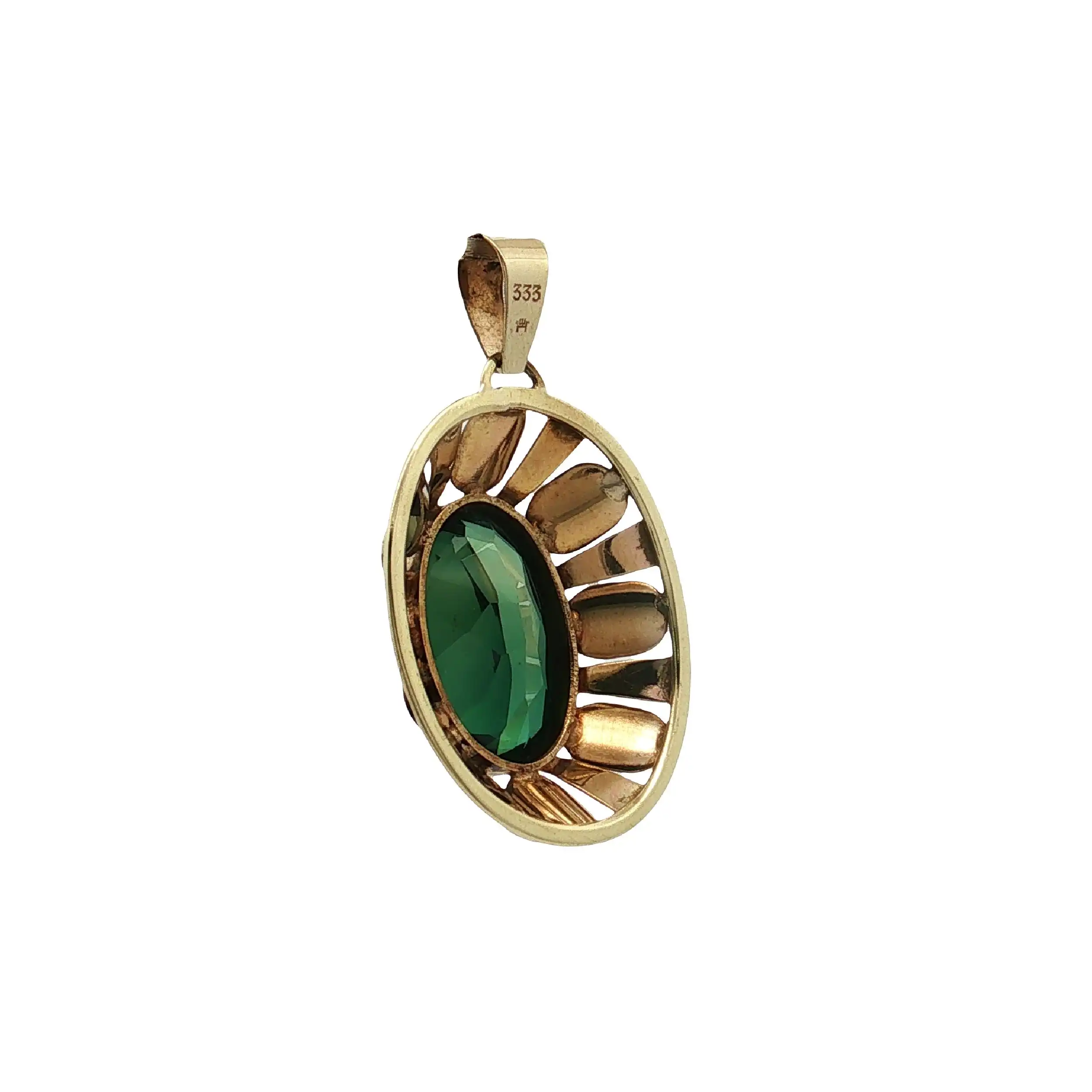 Anhänger Gelbgold mit Spinell