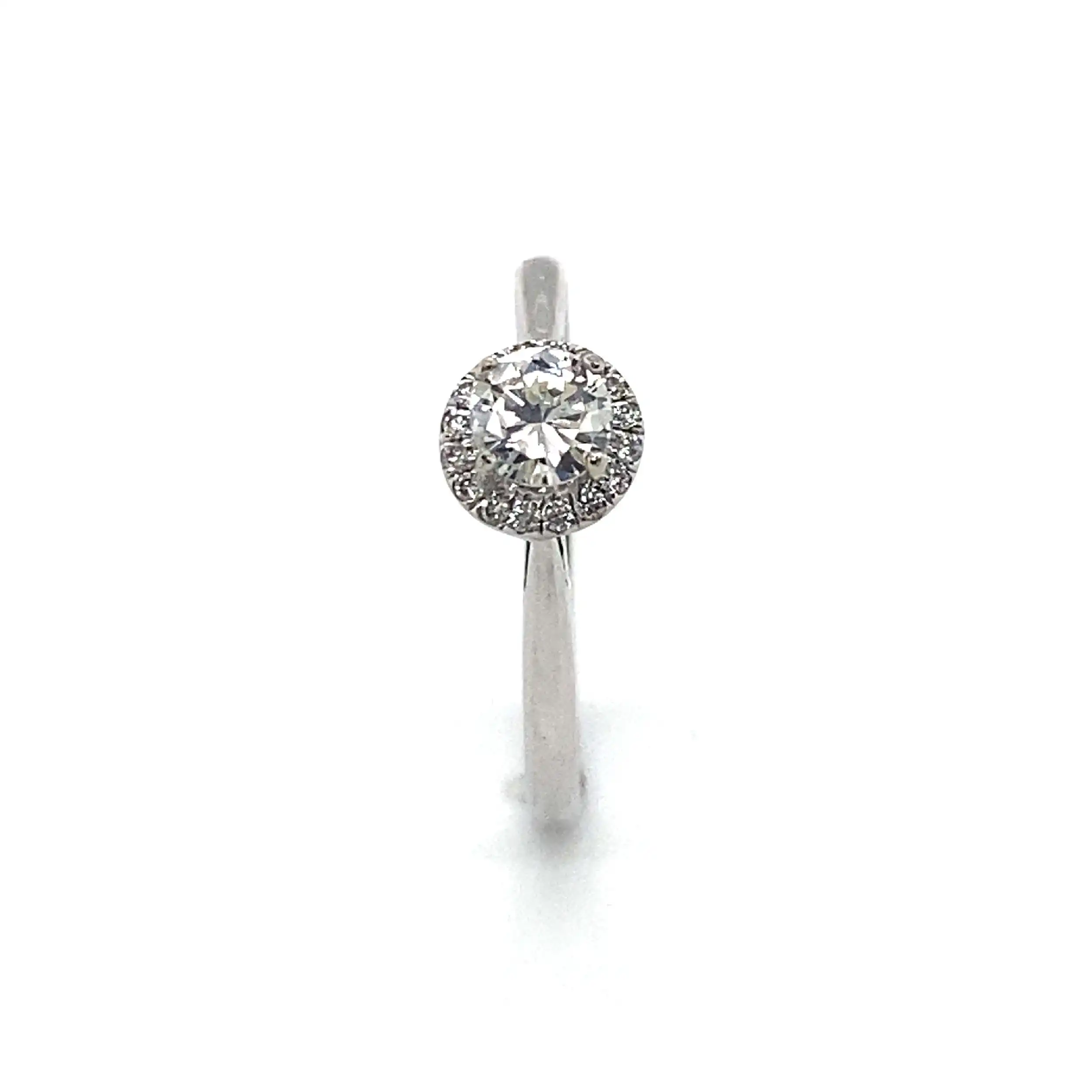 Ring Weißgold mit Solitär Brillant ca. 0,25ct und Brillanten ca. 0,08ct Ring Weißgold mit Solitär Brillant ca. 0,25ct und Brillanten ca. 0,08ct