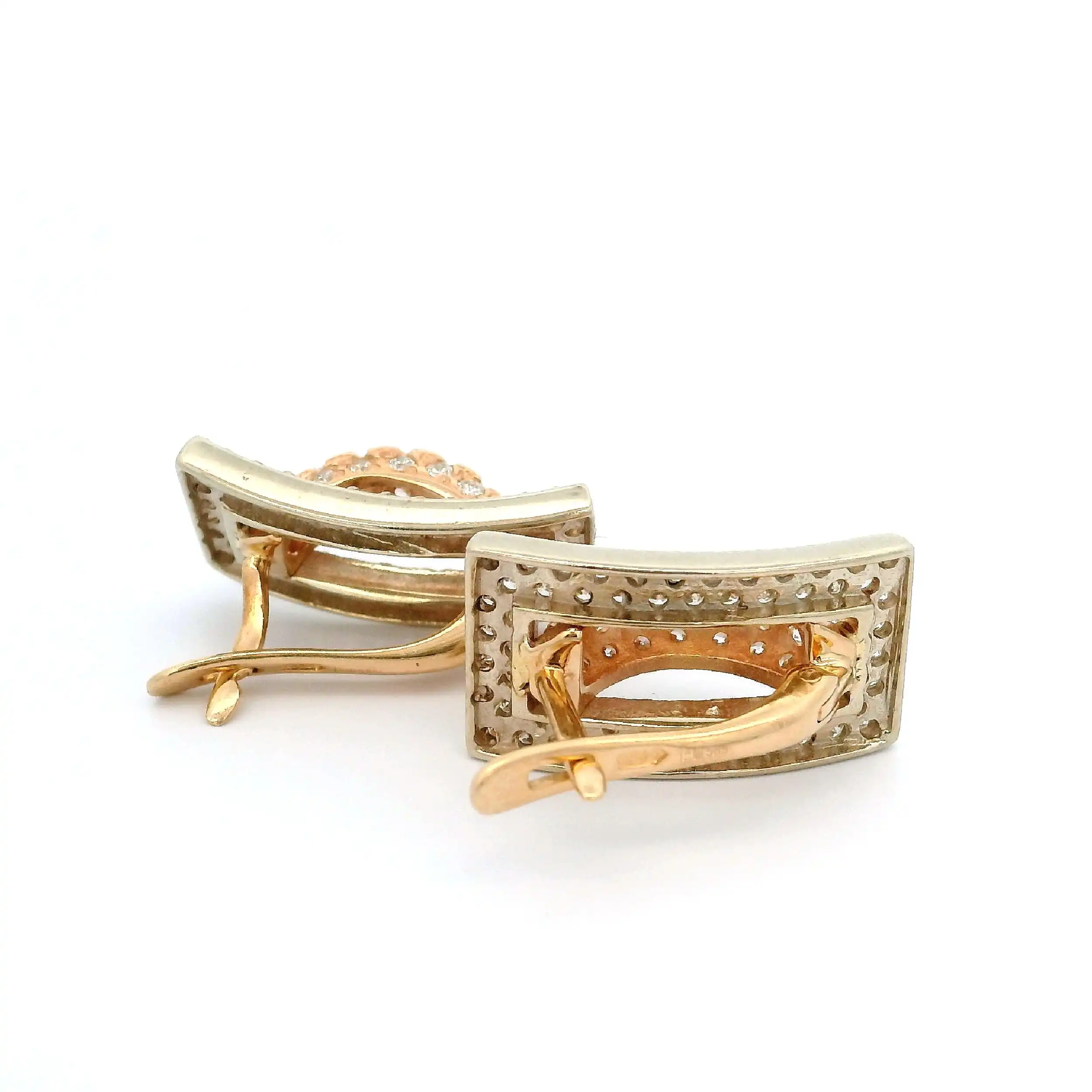 Ohrhänger Rosegold mit Zirkonia