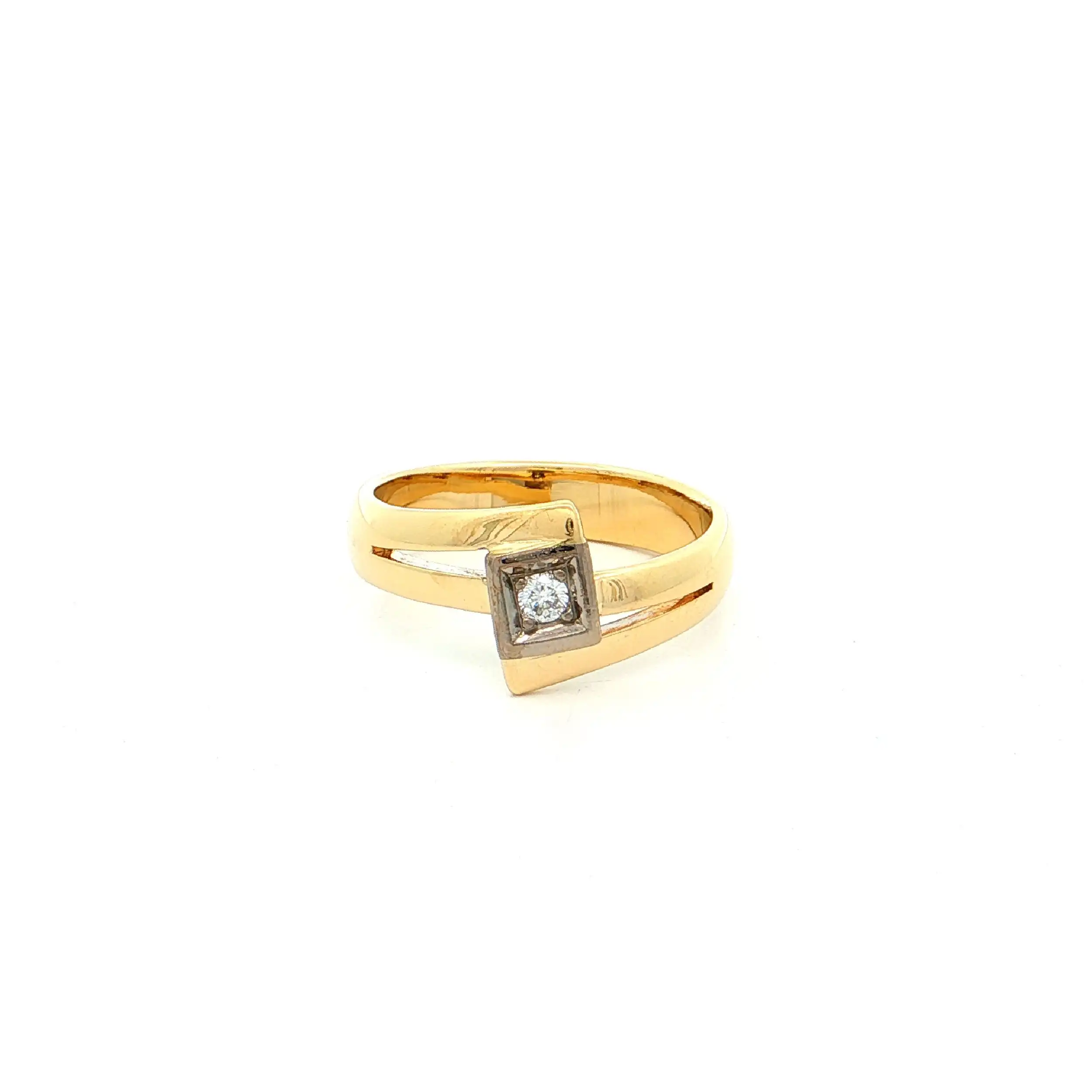 Ring Bicolor mit Brillant "Niessing"