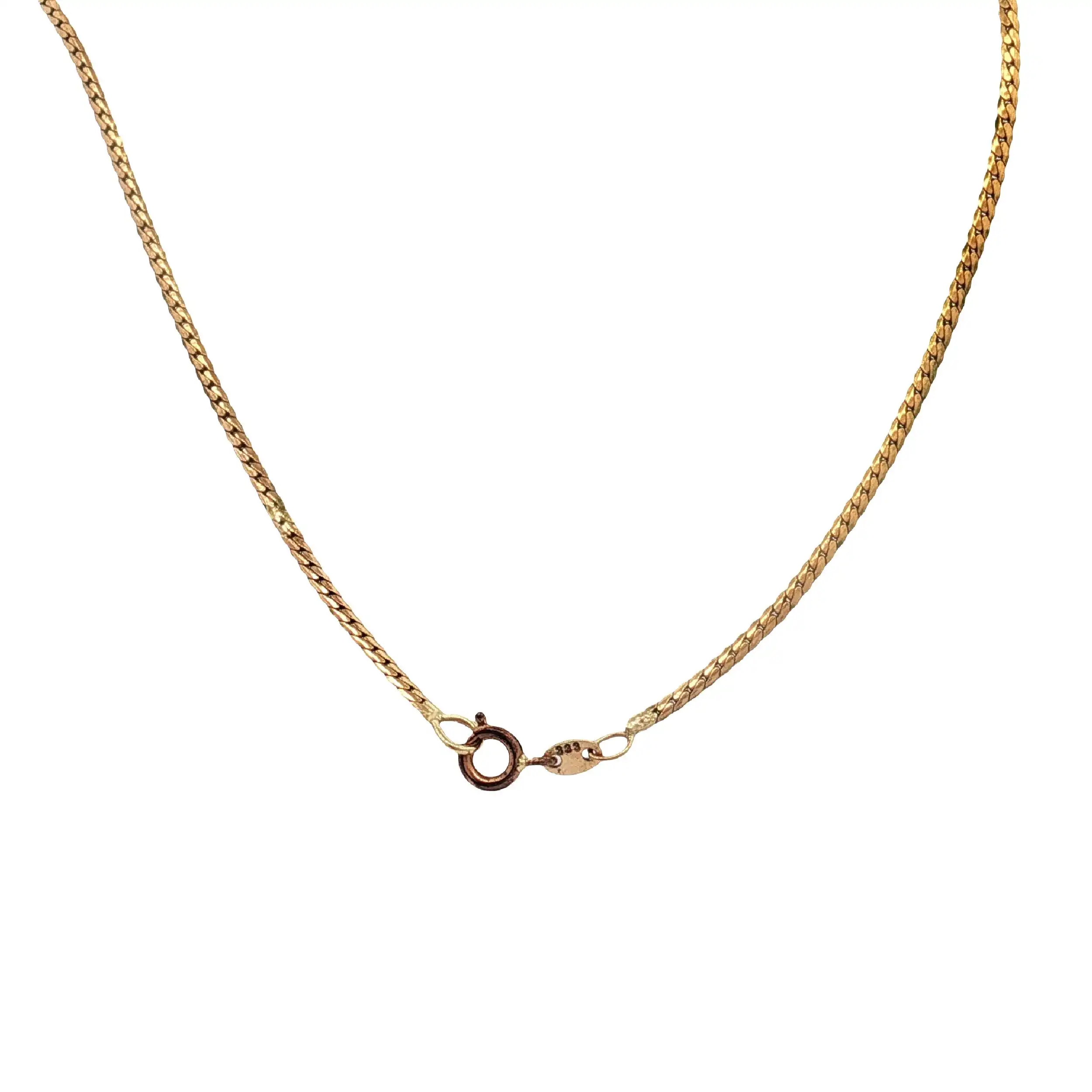 Collier Gelbgold mit Granat Collier Gelbgold mit Granat