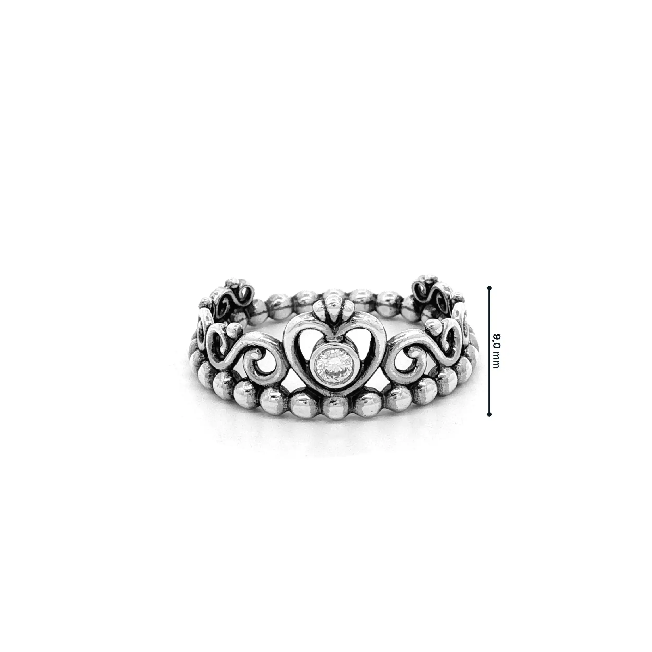 Ring Silber "Diadem" mit Zirkonia von Pandora