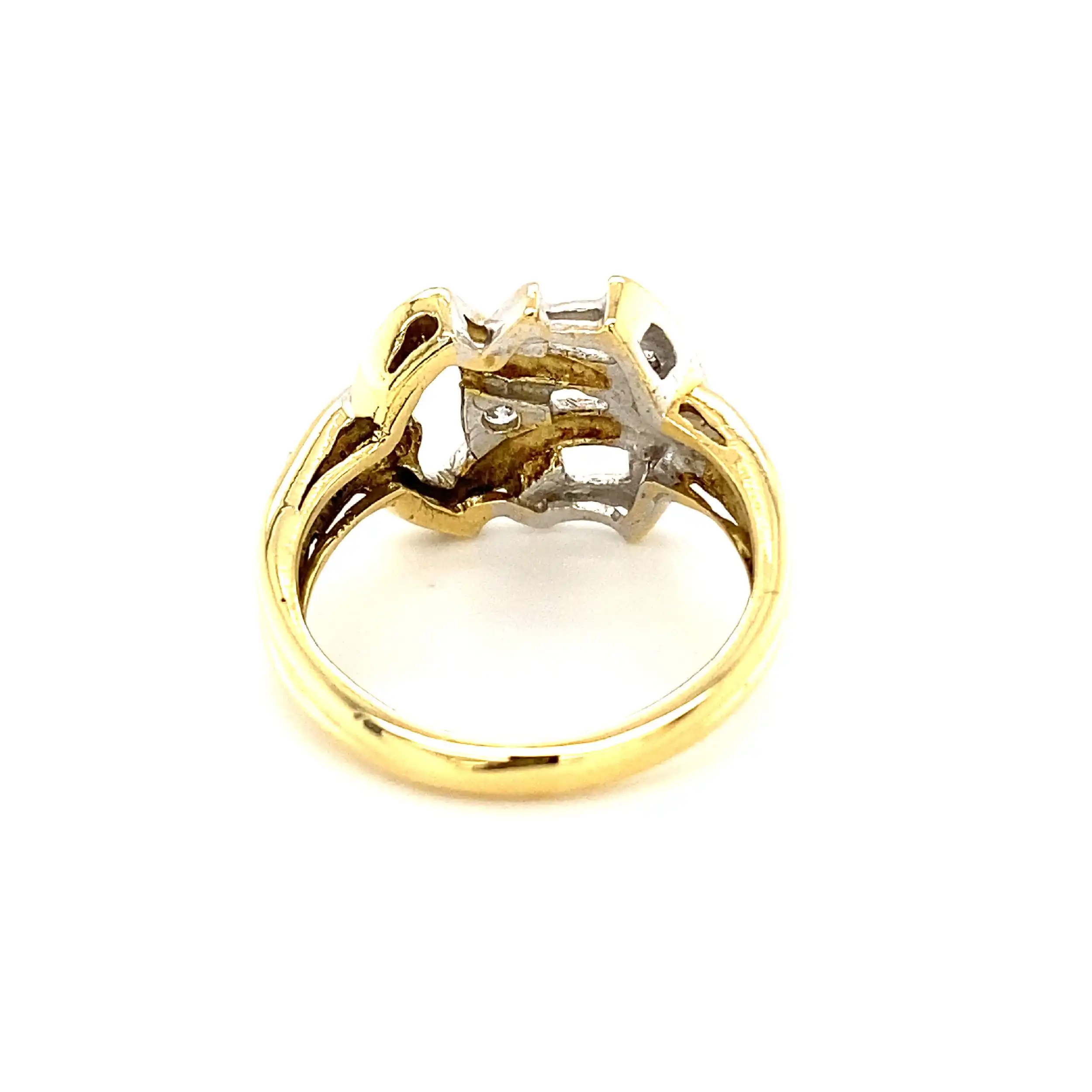 Ring Bicolor mit Zirkonia