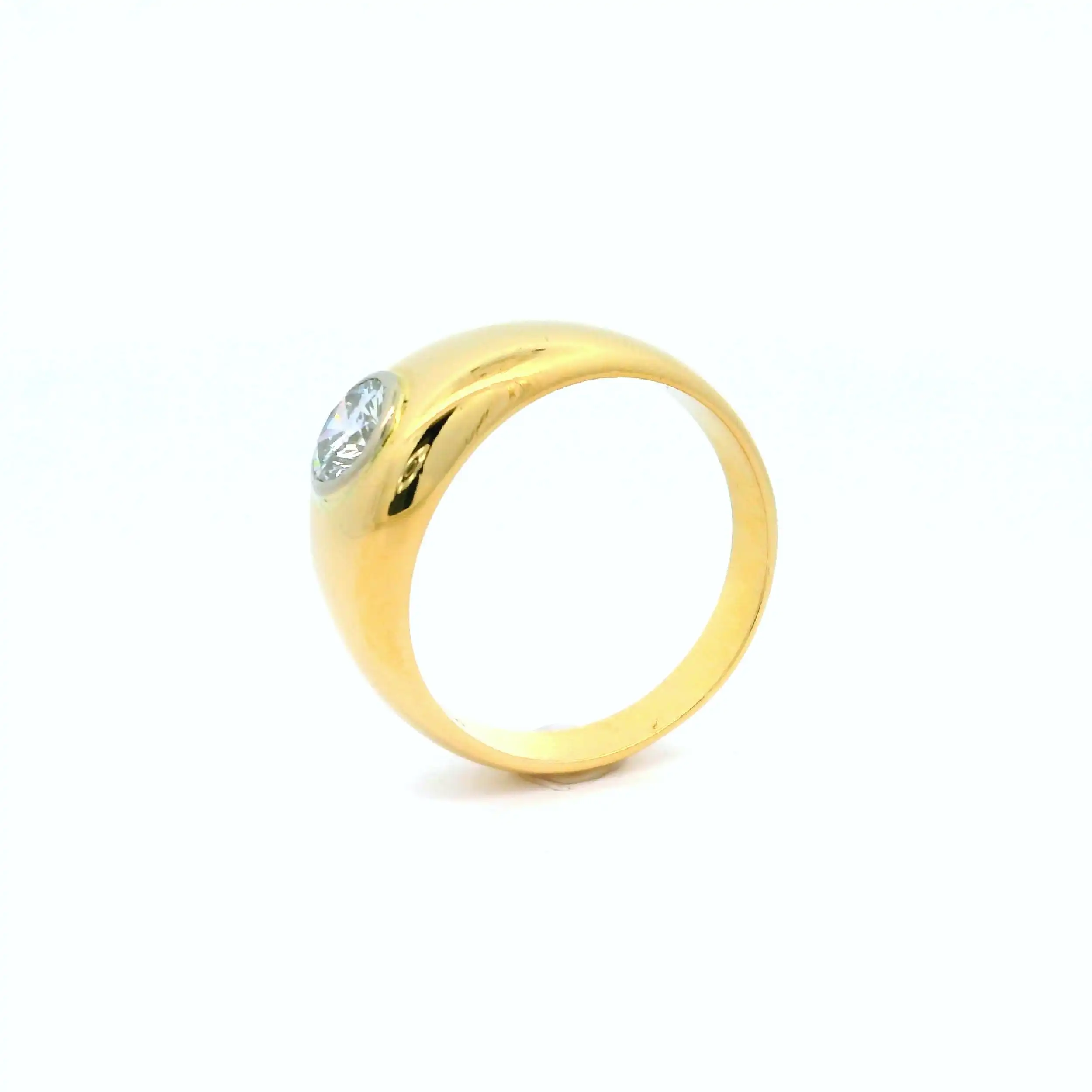 Solitärring Gelbgold mit Brillant Solitärring Gelbgold mit Brillant