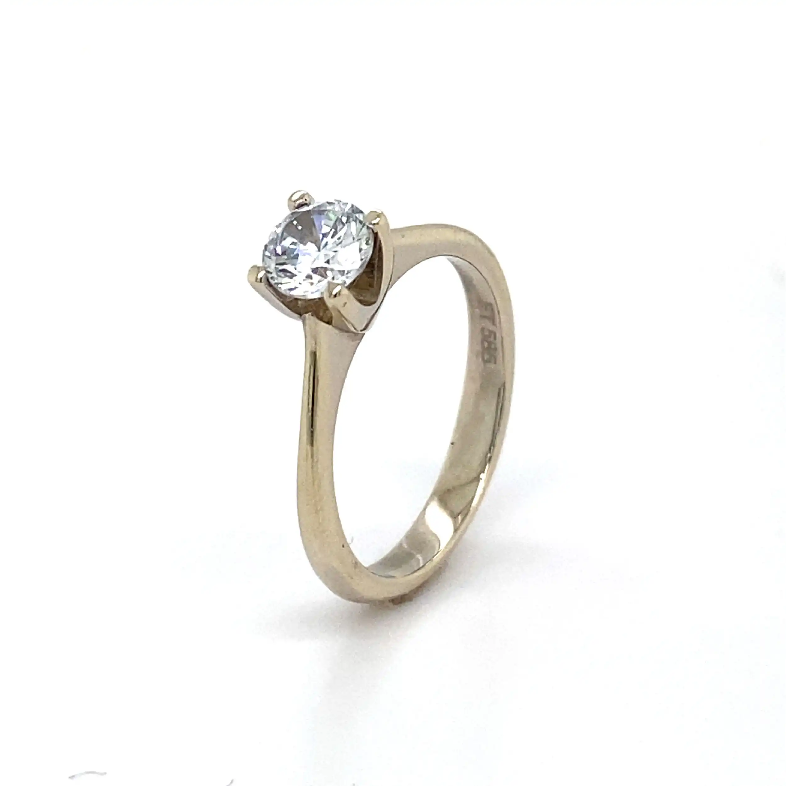 Ring Weißgold mit Zirkonia Ring Weißgold mit Zirkonia