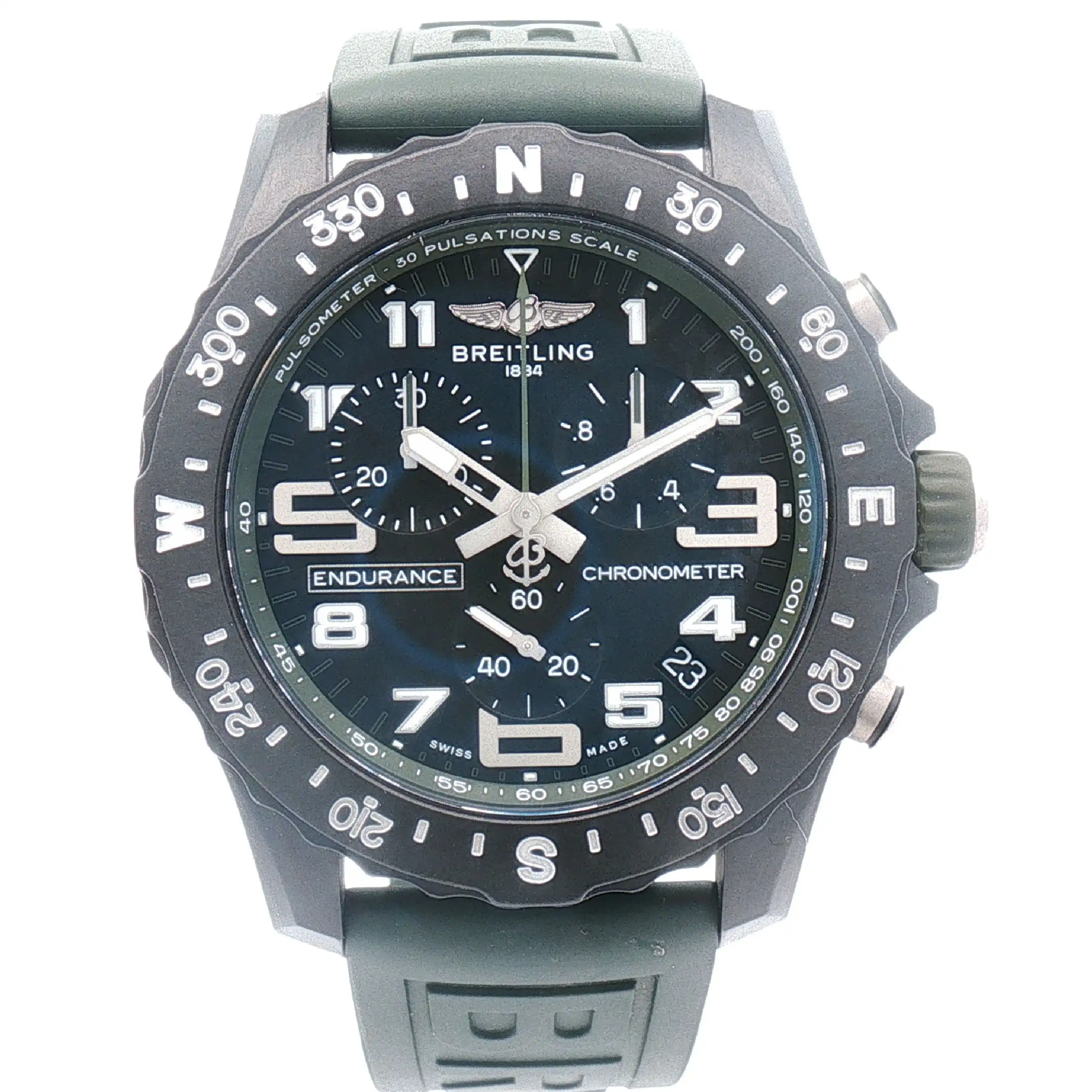 Herrenuhr Breitling Endurance Pro Grün 44mm im Full-Set