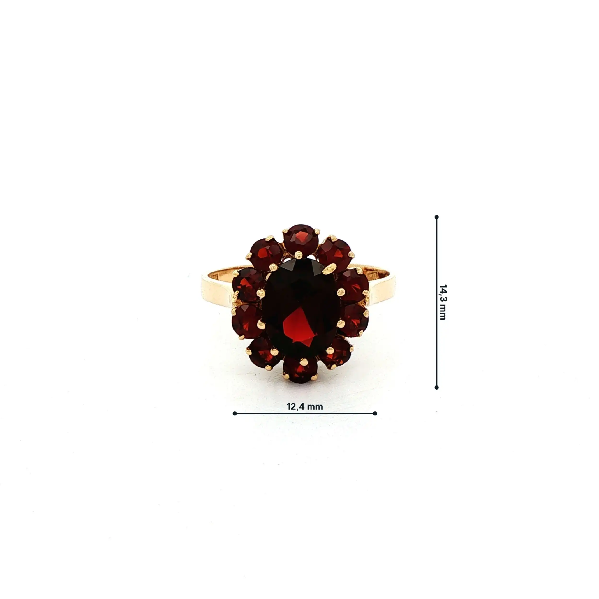 Ring Gelbgold mit Granat Ring Gelbgold mit Granat