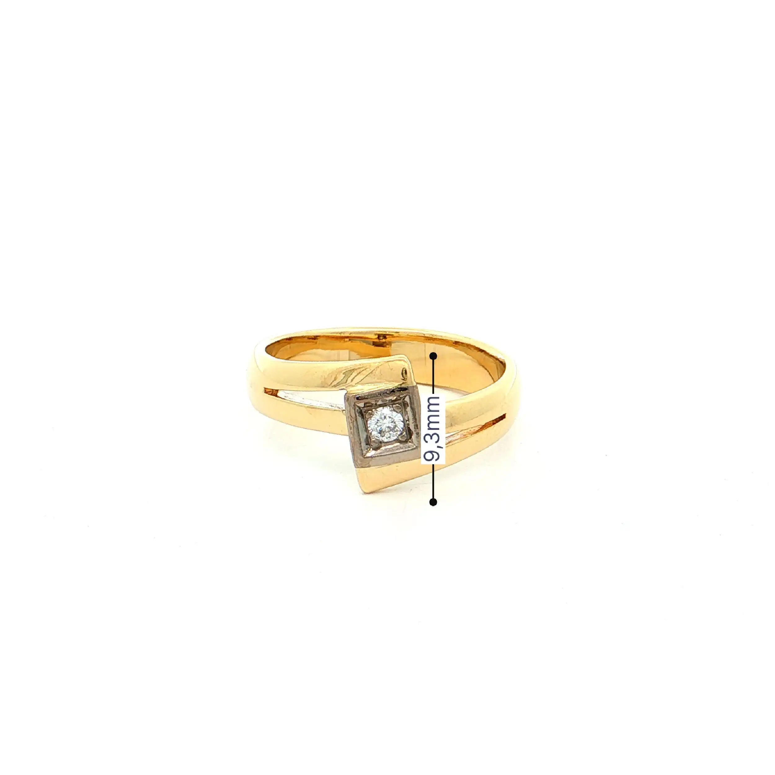 Ring Bicolor mit Brillant "Niessing"