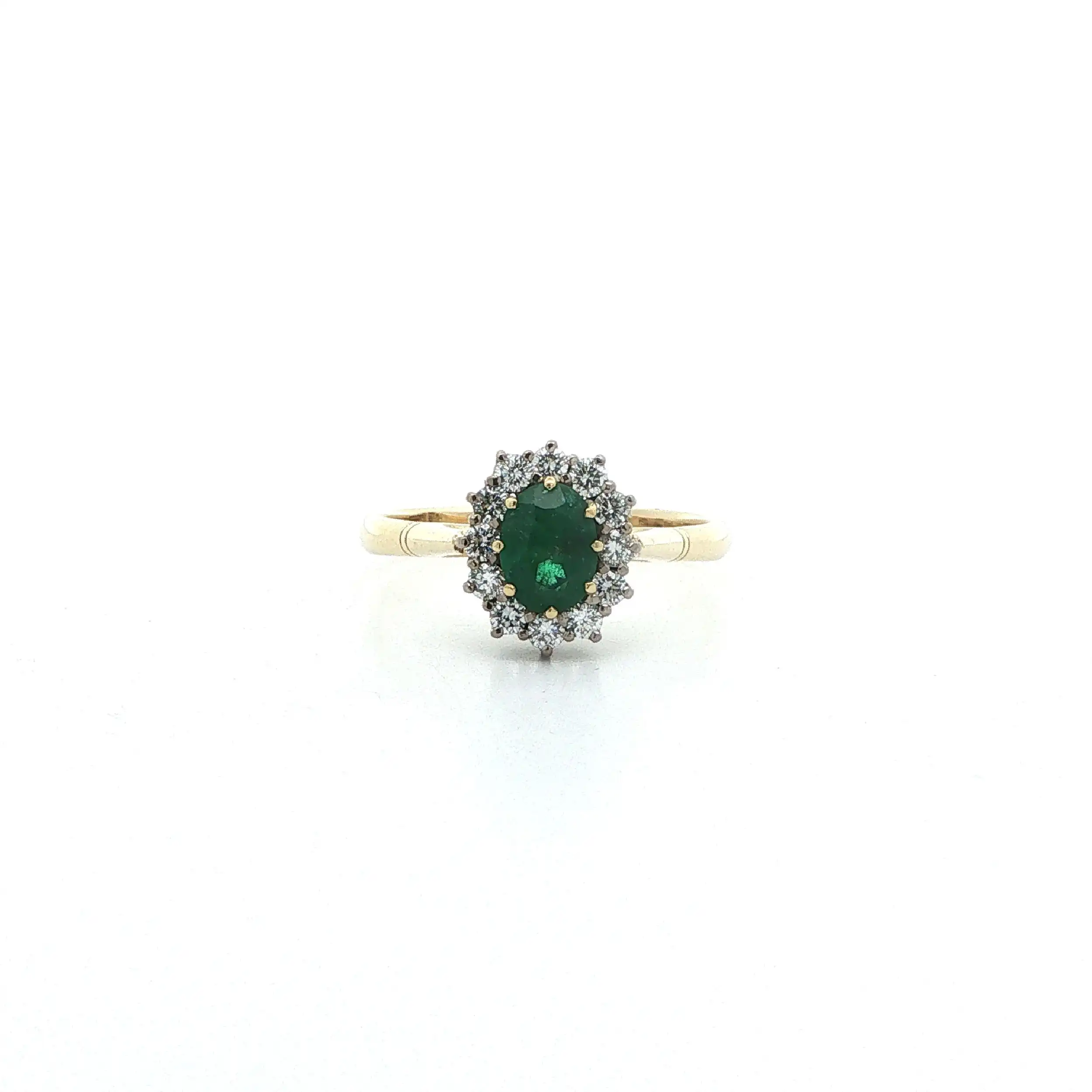 Ring Bicolor mit Smaragd & Brillanten Ring Bicolor mit Smaragd & Brillanten