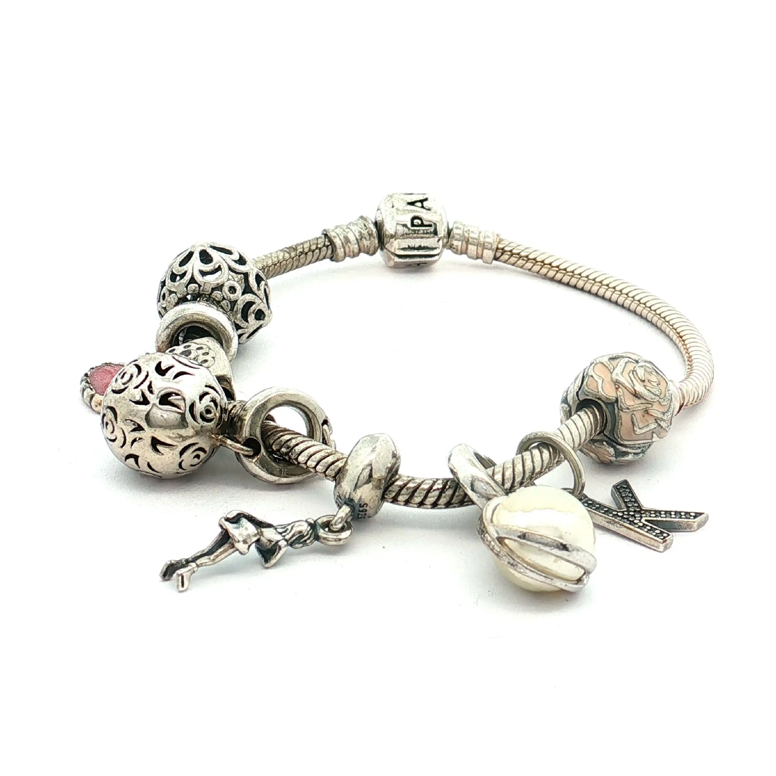 Armband Pandora mit 8 Charms Armband Pandora mit 8 Charms