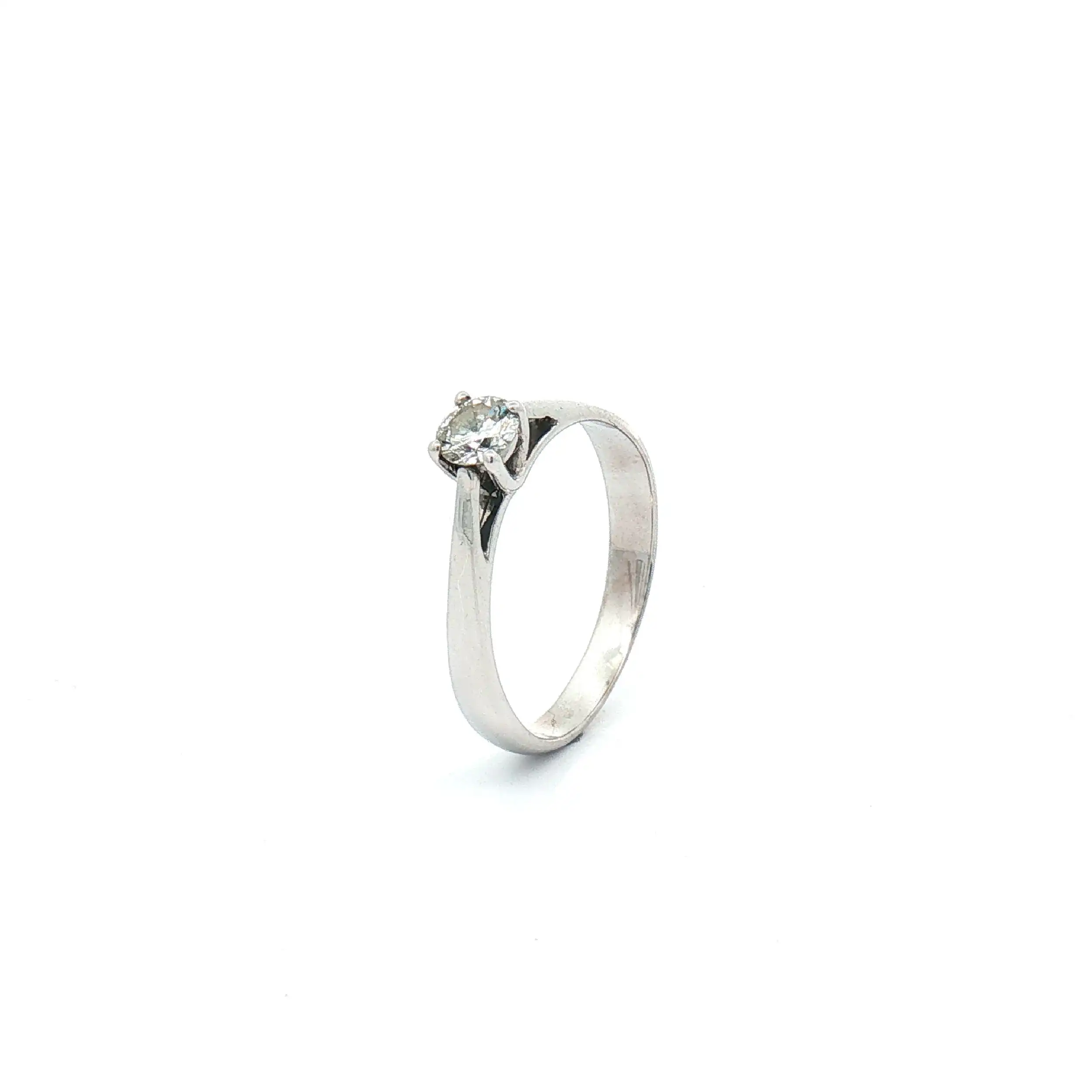 Ring Weißgold mit Brillant Ring Weißgold mit Brillant
