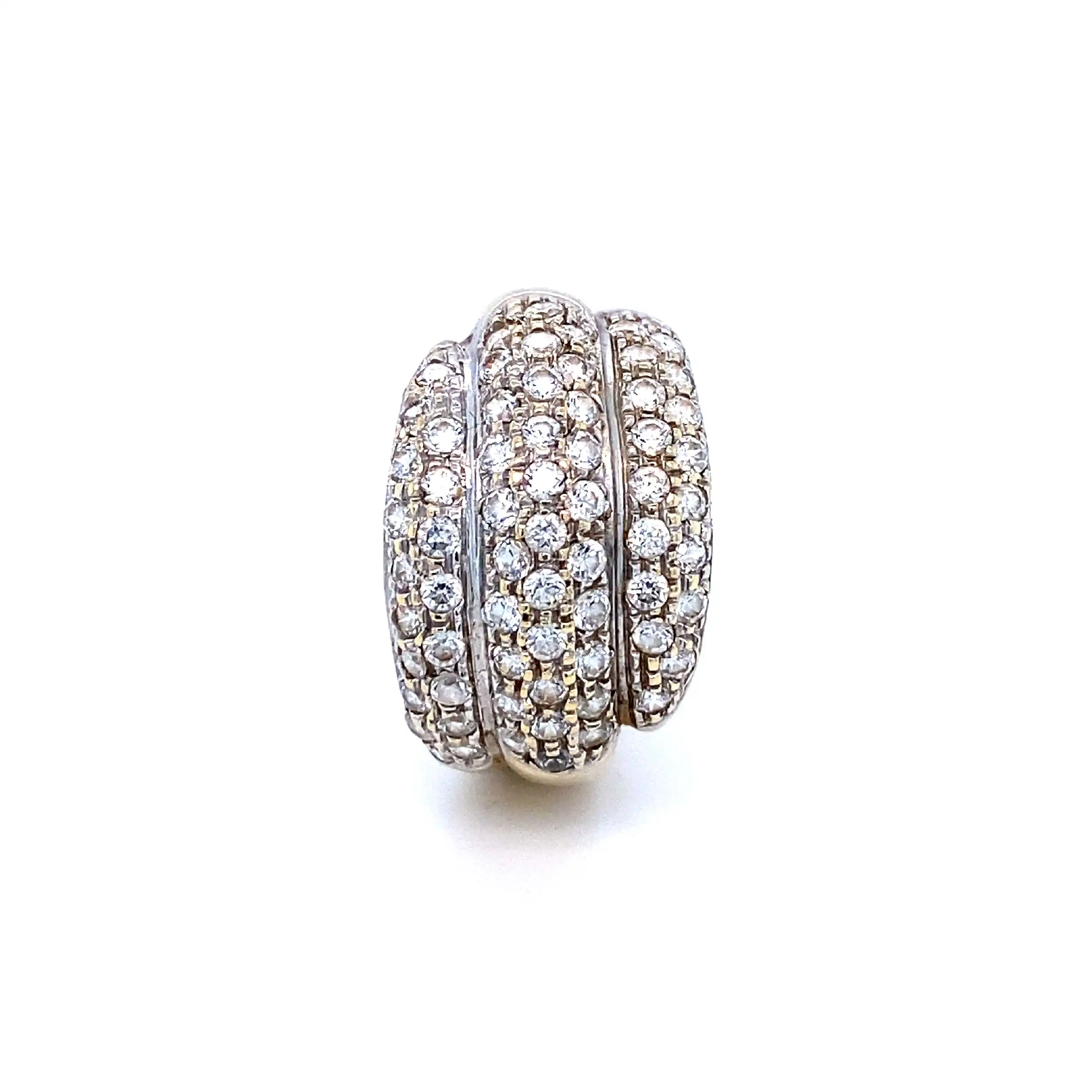 Ring Bicolor mit Zirkonia