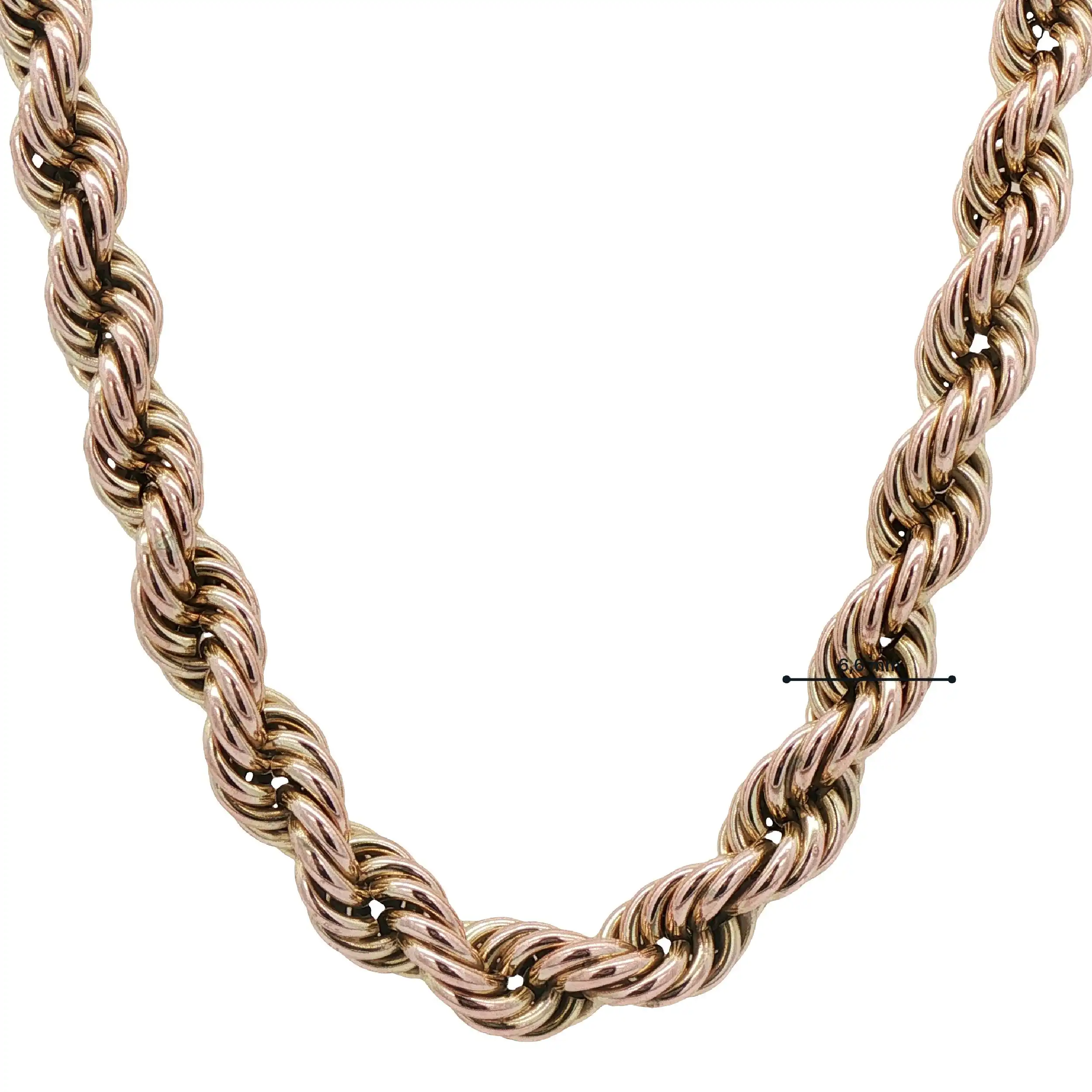Kordelkette Gelbgold