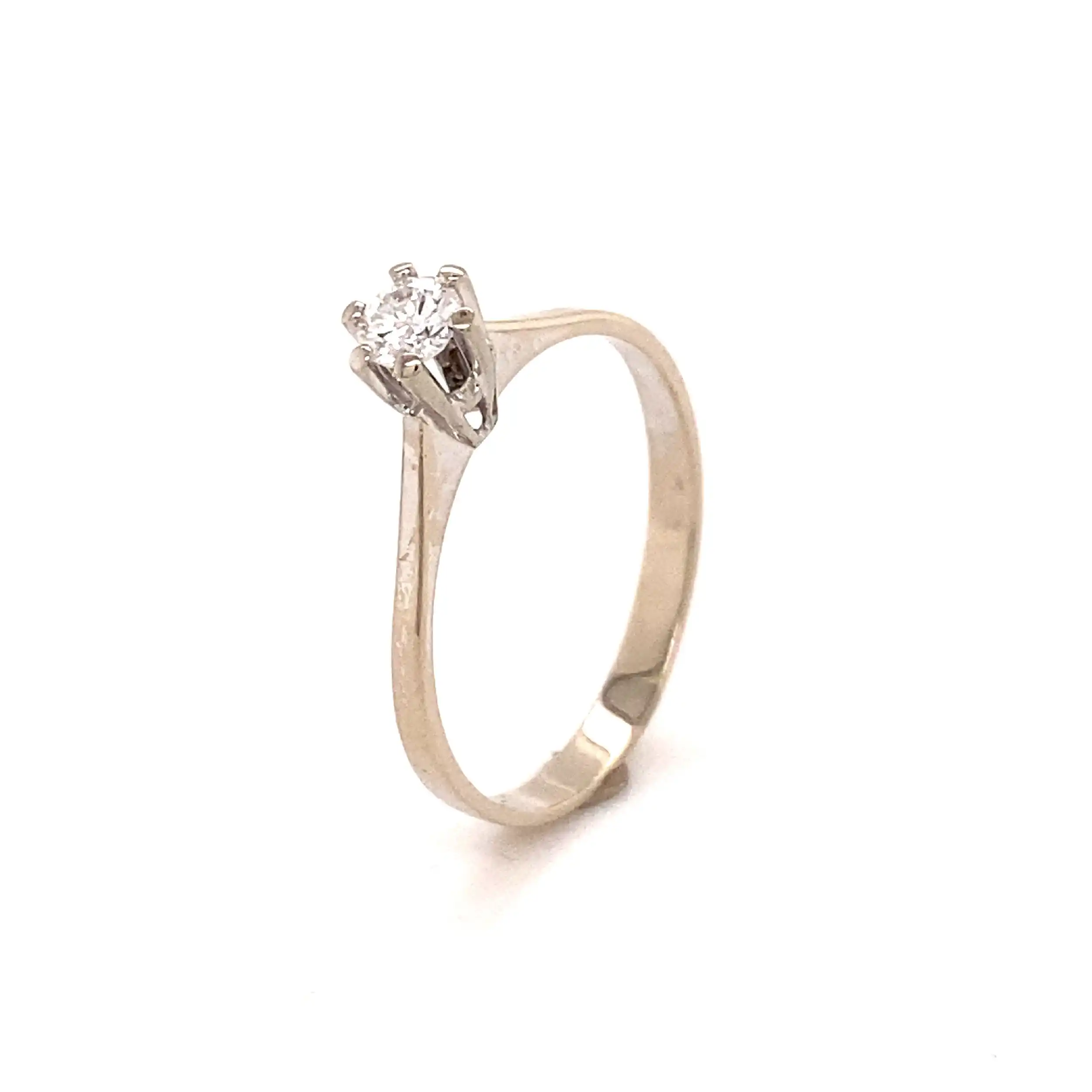 Ring Weißgold mit Solitär Brillant