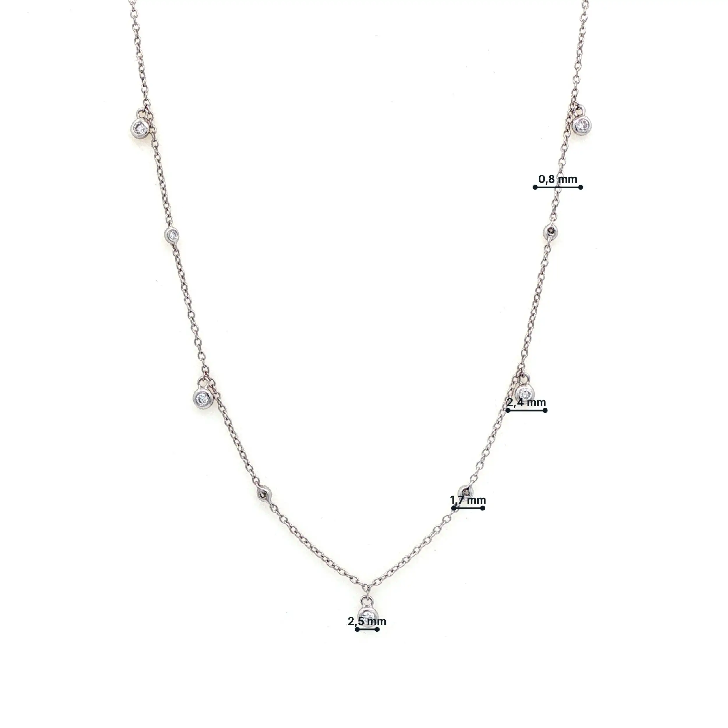 Collier Weißgold mit Diamanten von Christ