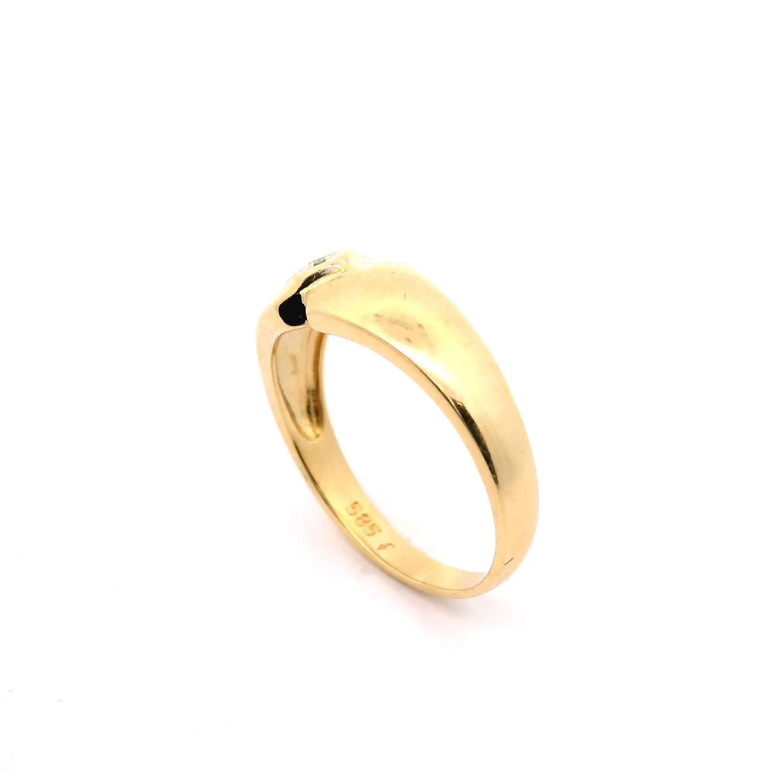 Ring Bicolor mit Diamant