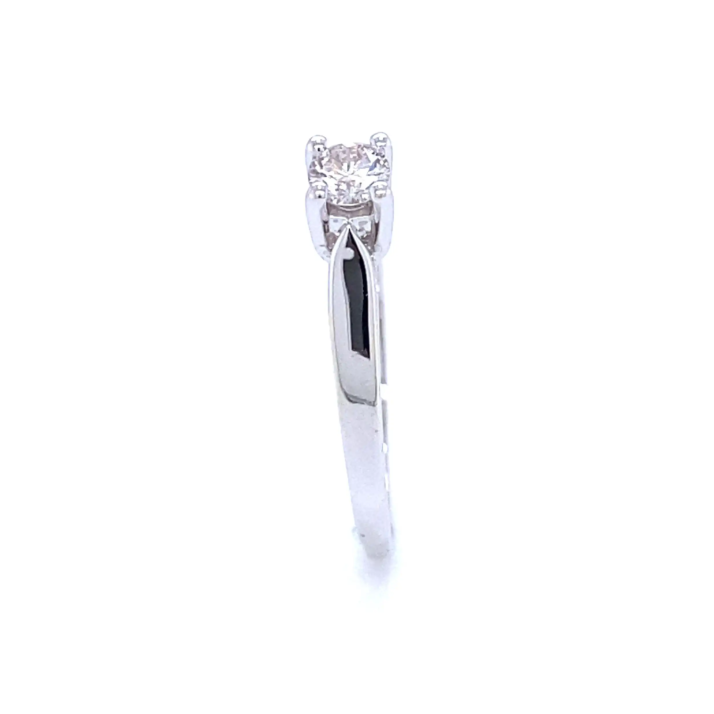 Ring Weißgold mit Brillant Solitär