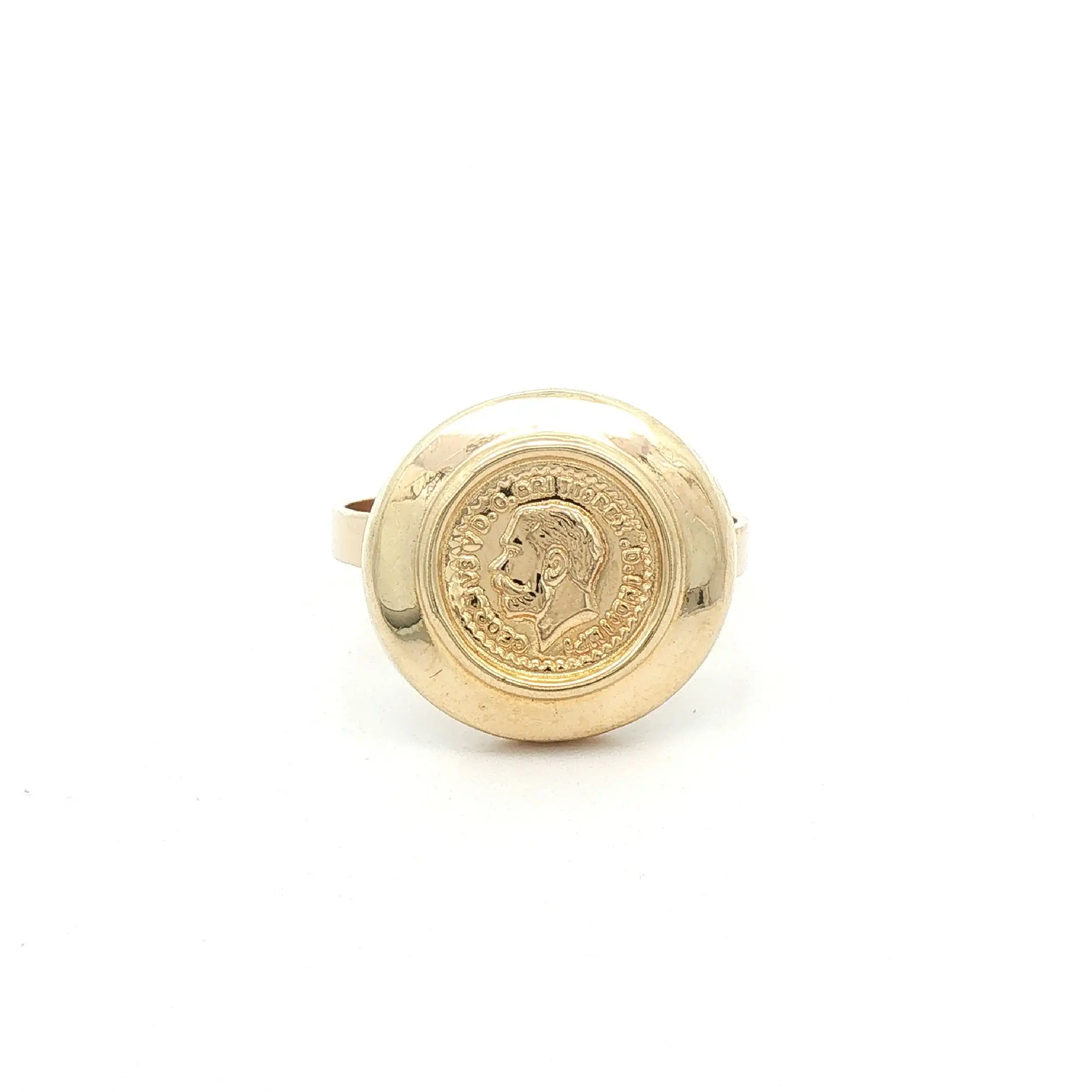 Ring Gelbgold mit Art Münze Ring Gelbgold mit Art Münze