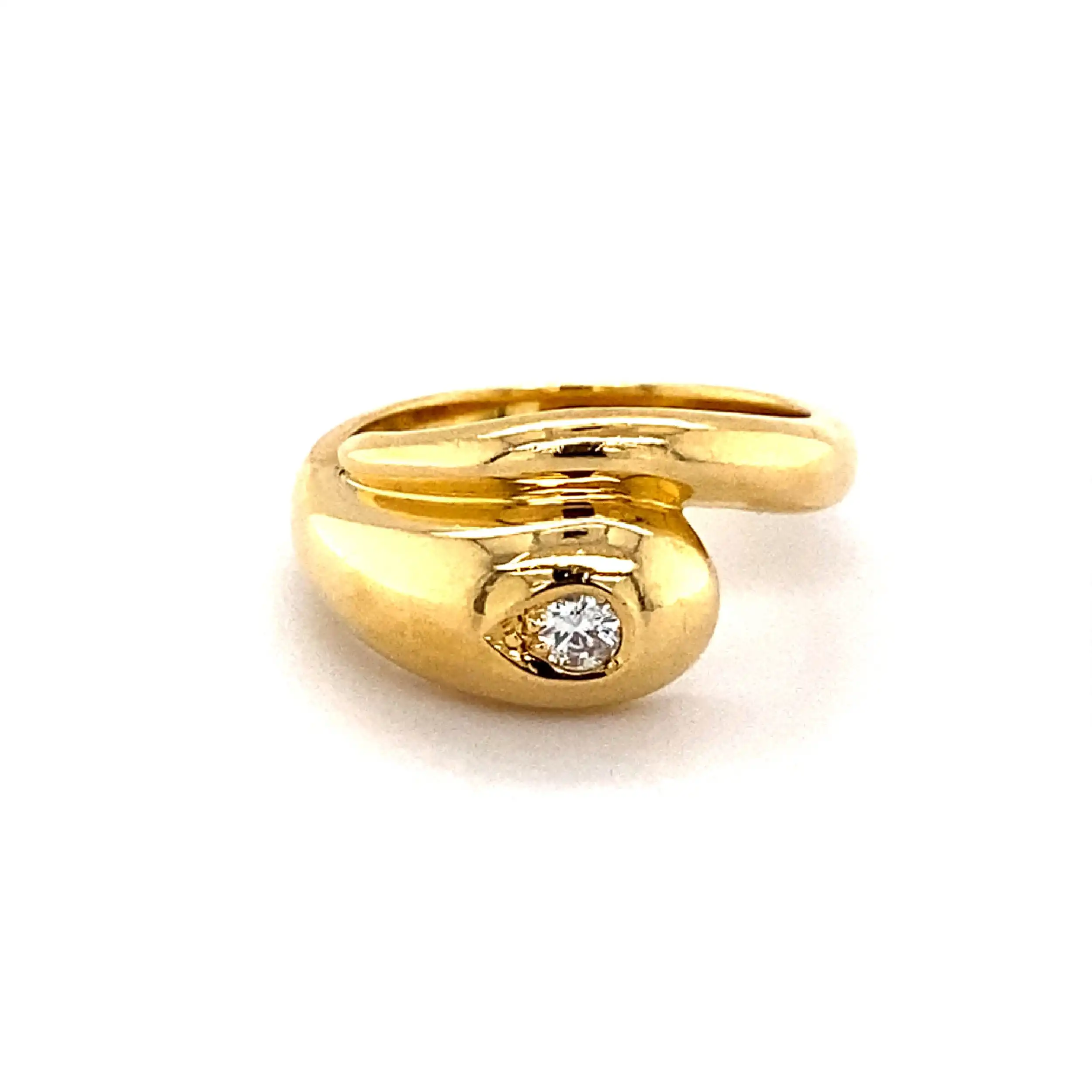 Ring Gelbgold mit Brillant Ring Gelbgold mit Brillant