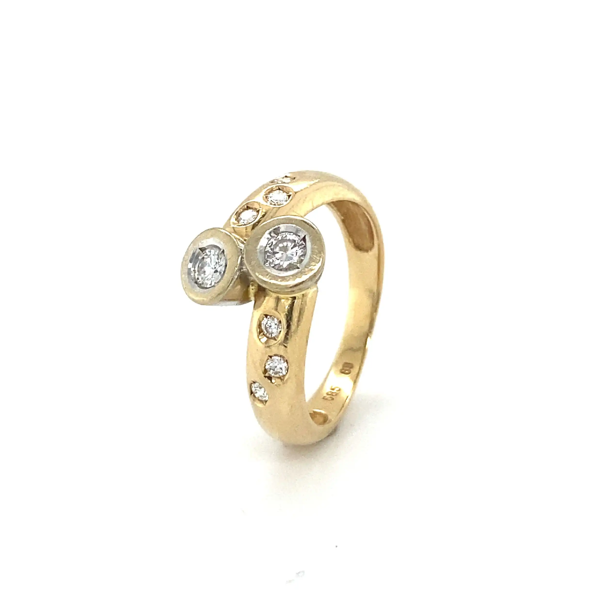 Ring Gelbgold mit Brillanten Ring Gelbgold mit Brillanten