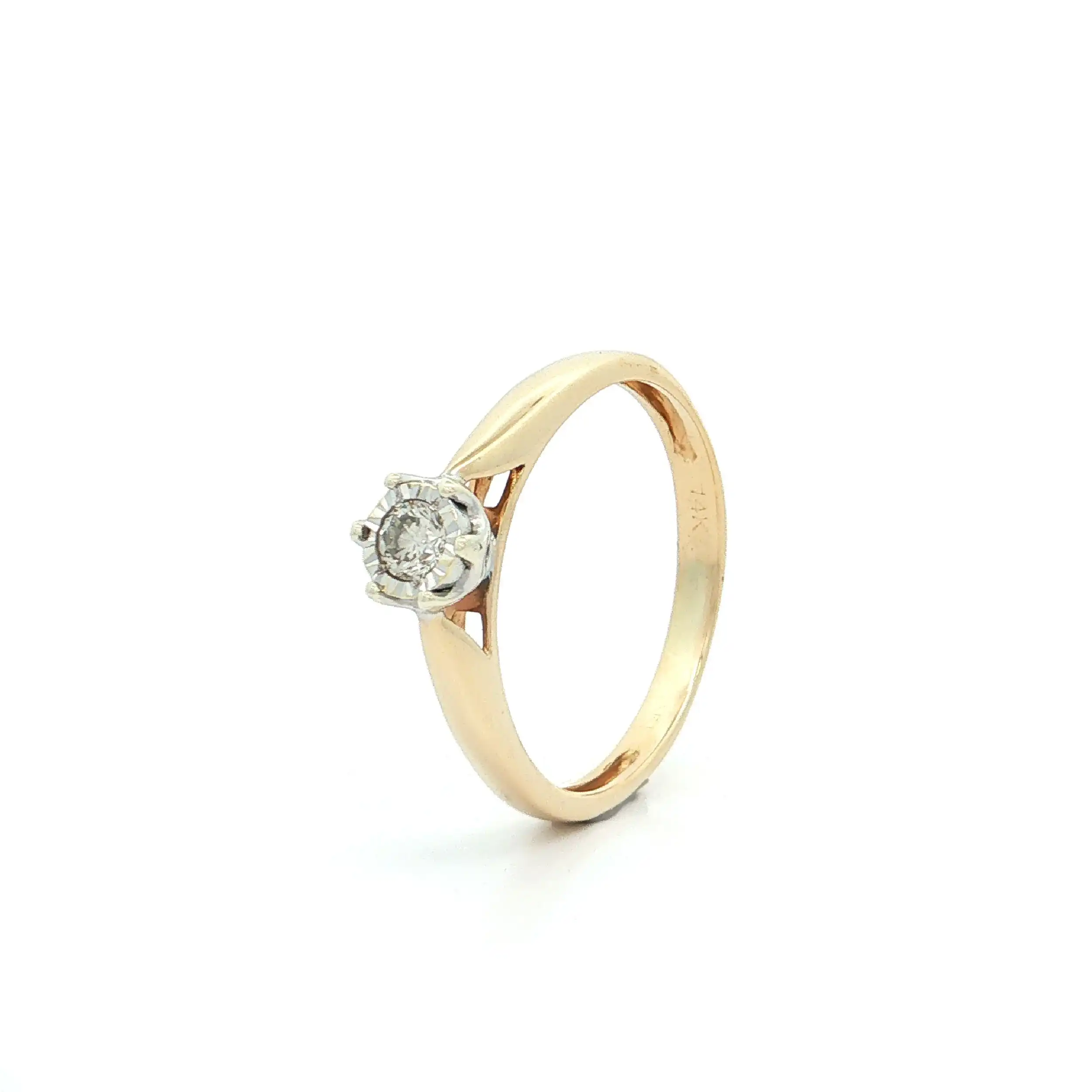 Ring Bicolor mit Brillant